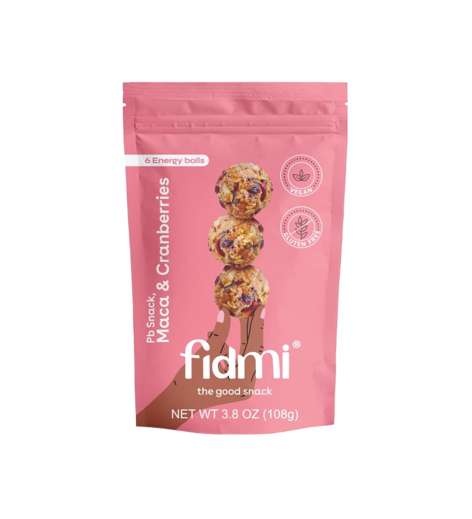Fidmi Protein Balls | Snack Energy Balls | All Natural Ingredients | Keto Friendly | Maca & Cranberrys (DoyPack Maca) - Buy Online on GoSupps.com