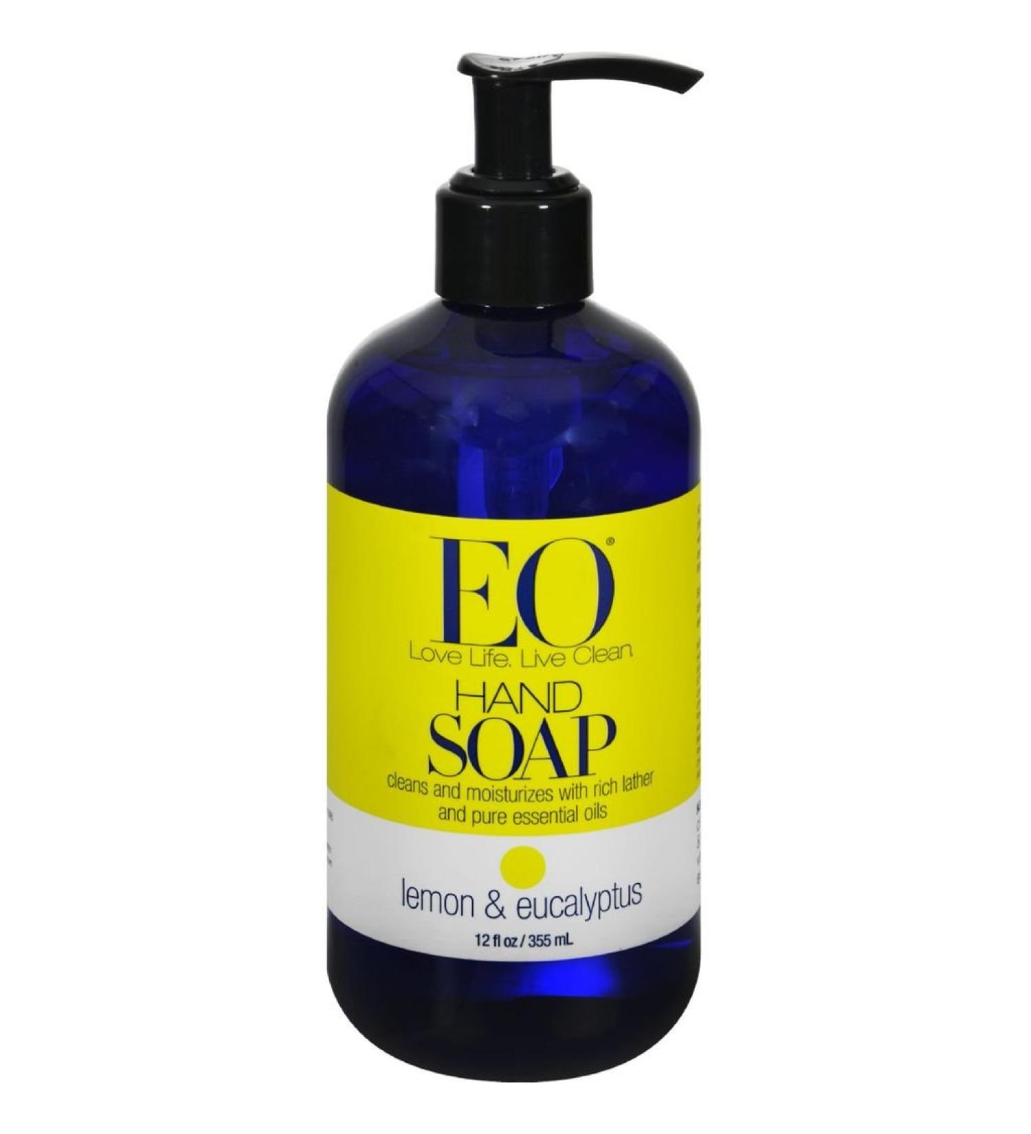 EO Soap Liquid Lemon Eucalyptus 12 Fl Oz