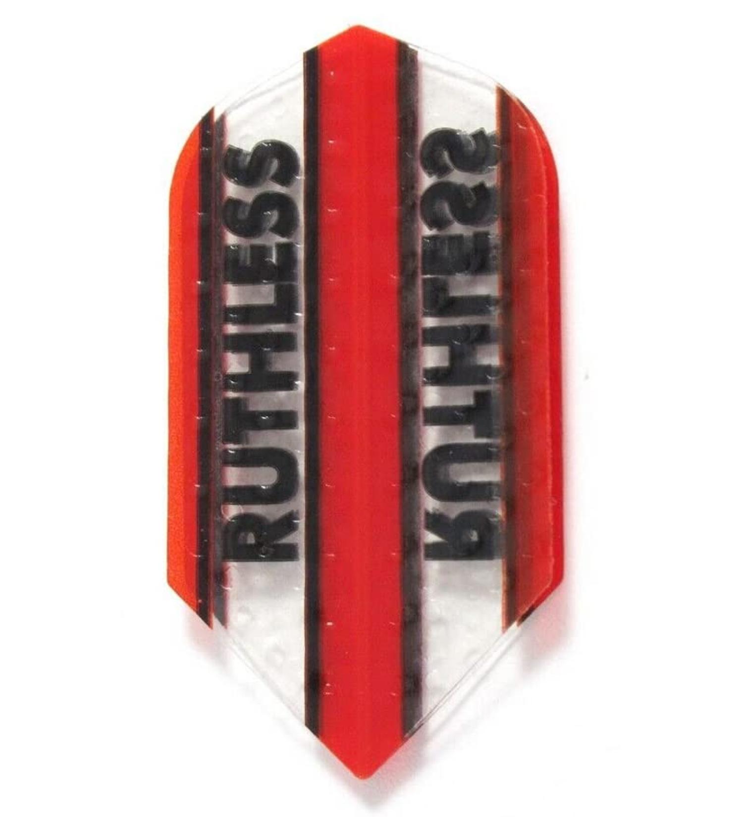 US Darts 3 Sets (9 Flights) Xtra Strong Ruthless Slim Red Flights - Dimplex Style  100 Micron