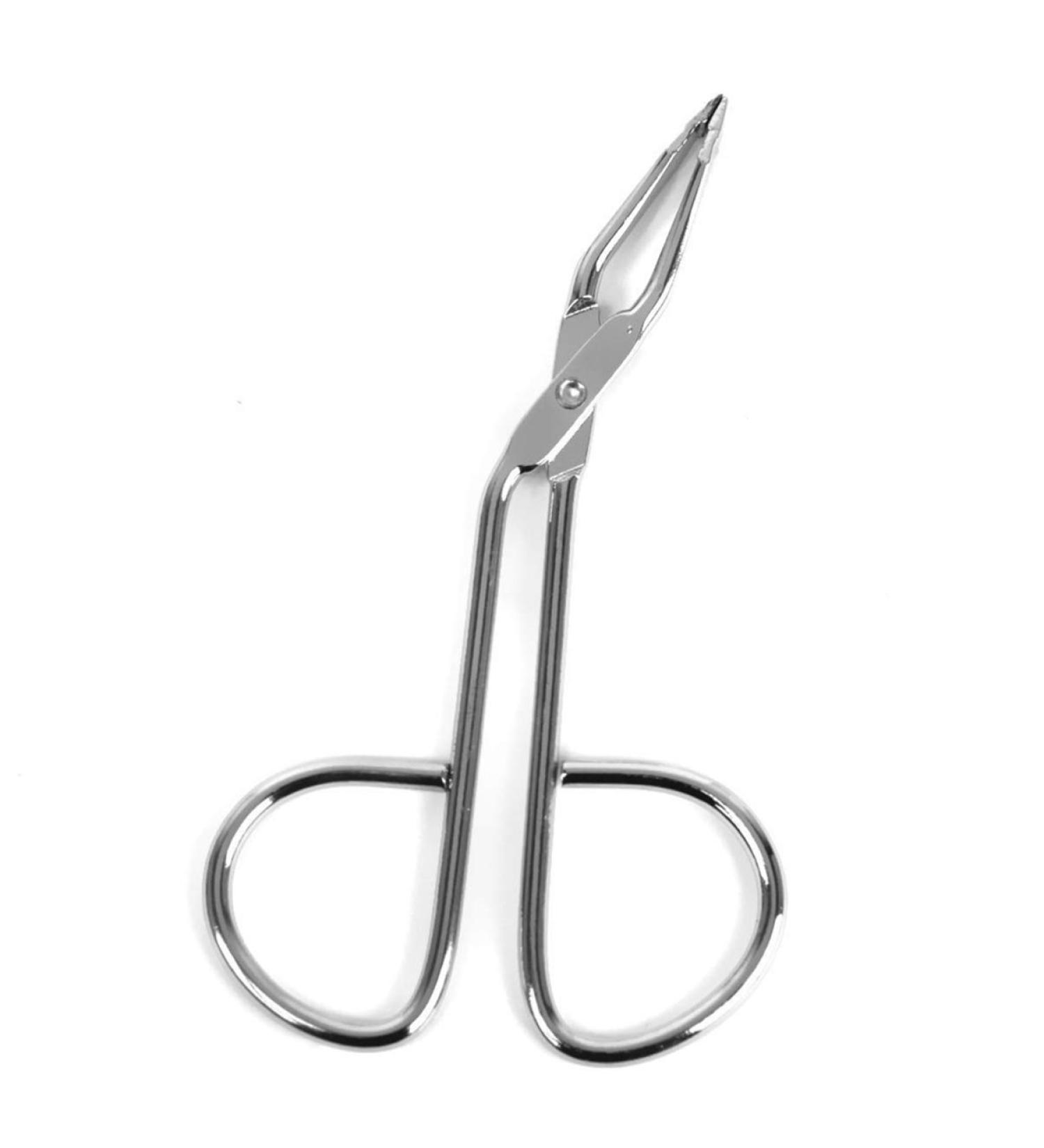 Eyebrow Stainless Steel Professional Shaped Eyebrow Clip with Easy Scissor Handle for Hair and Eyebrows Personal Care (Silver) 1Pc - Buy Online on GoSupps.com