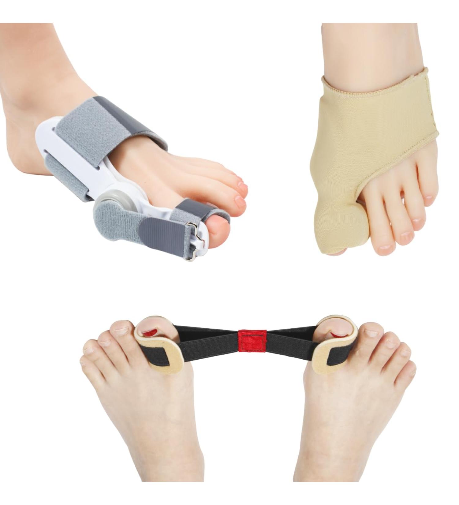 Bunion Corrector - Orthopedic Big Toe Straighteners | Adjustable Separator for Men & Women | Silicone Pad Bunion Splint for Pain Relief - Buy Online on GoSupps.com