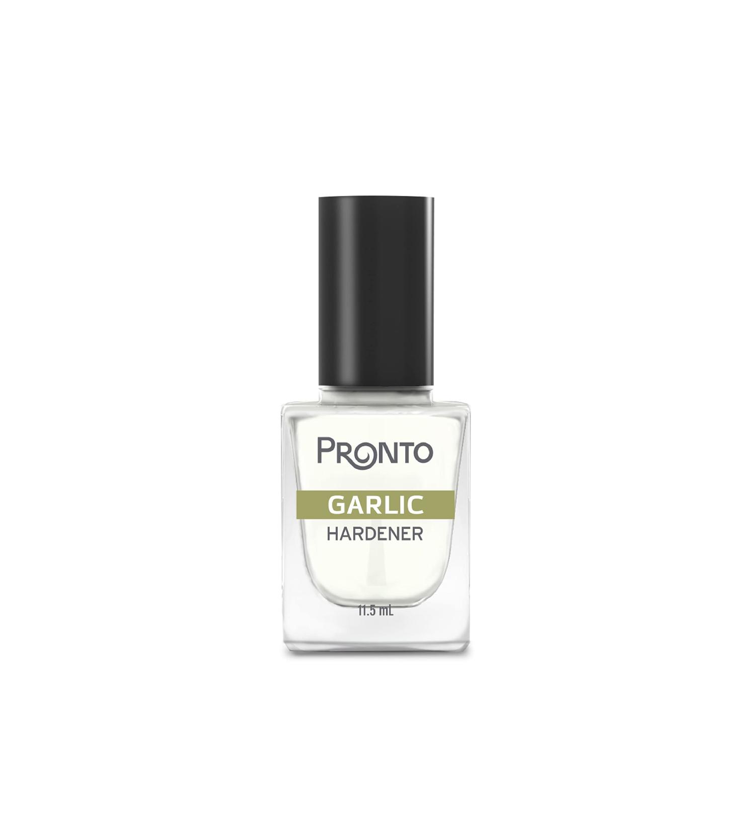 Pronto Garlic Hardener Nail Treatment - Base & Top Coat Nail Strengthener - Buy Online on GoSupps.com