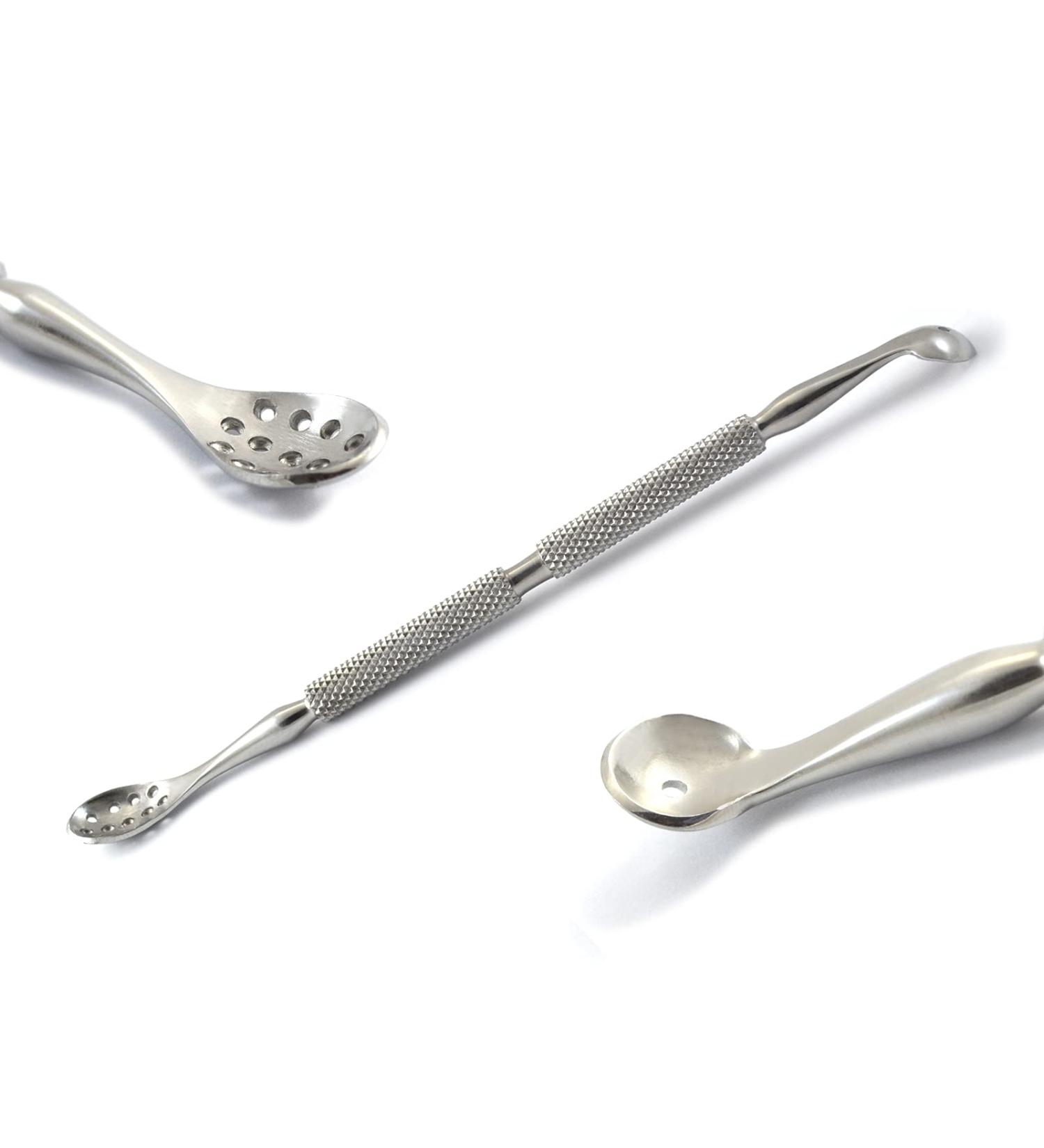 Comedone Extractors Blackhead Removal Tools Acne Pimple Blemish Popper Zit Remover Whitehead Manicure Pedicure (Type-8 Blackhead Remover)