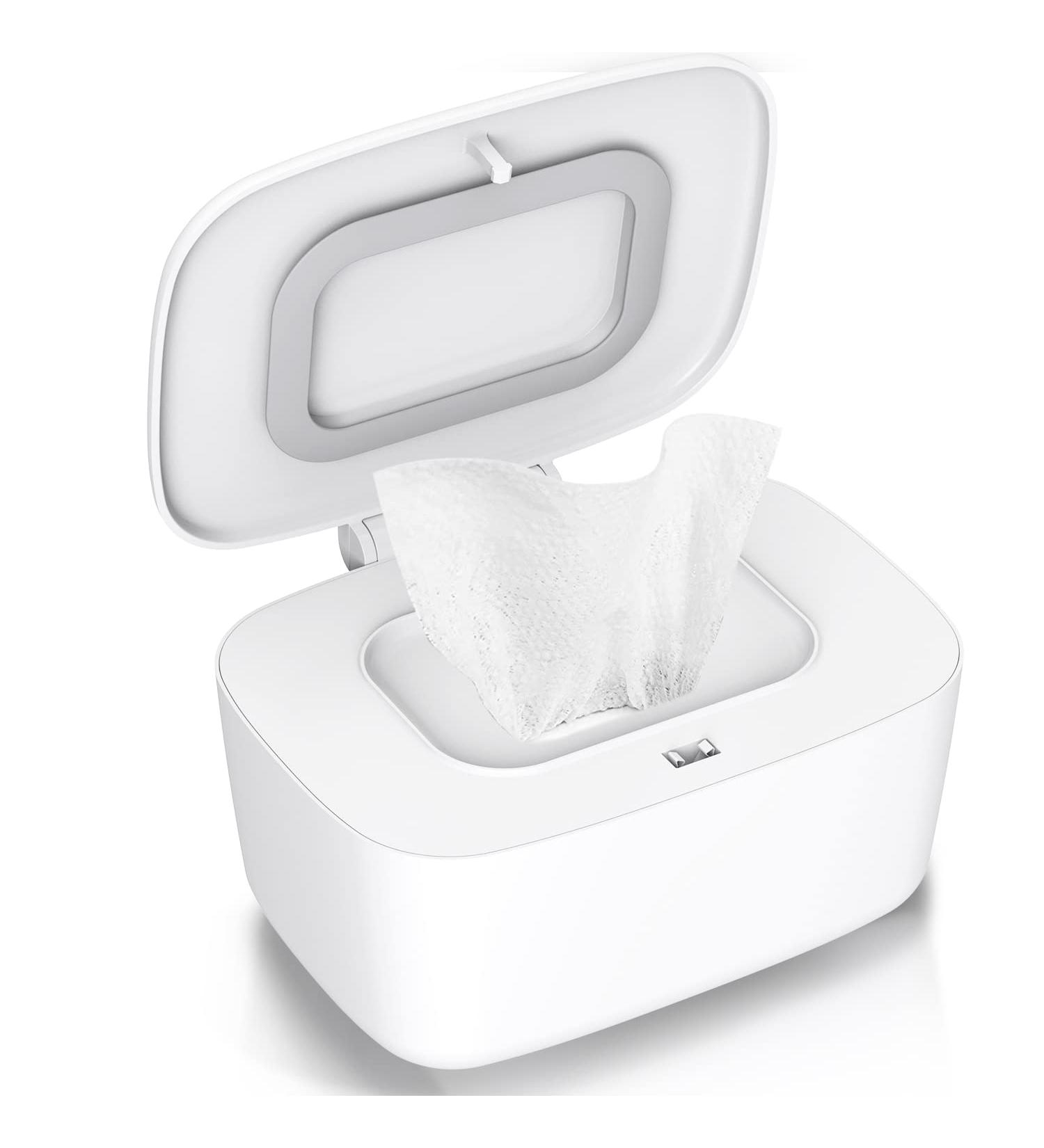 QDTTSRY Wipes Dispenser - Baby Wipe Holder & Refillable Container - Large Capacity, Portable & Non-Slip - White - Buy Online on GoSupps.com