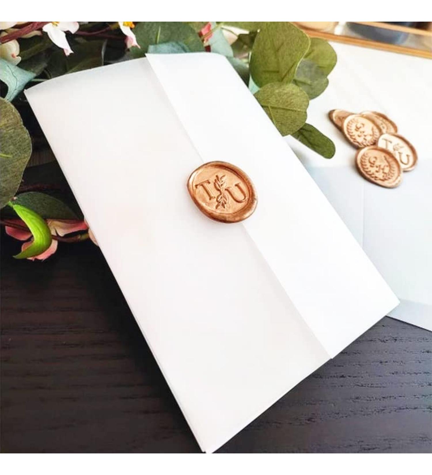 Vellum Jackets for 5x7 Invitations 105GSM Pre-Folded Vellum Paper 5x7 Jackets Vellum Wedding Invitations Wraps for Wedding Invitations Jacket 50 Pack - Buy Online on GoSupps.com