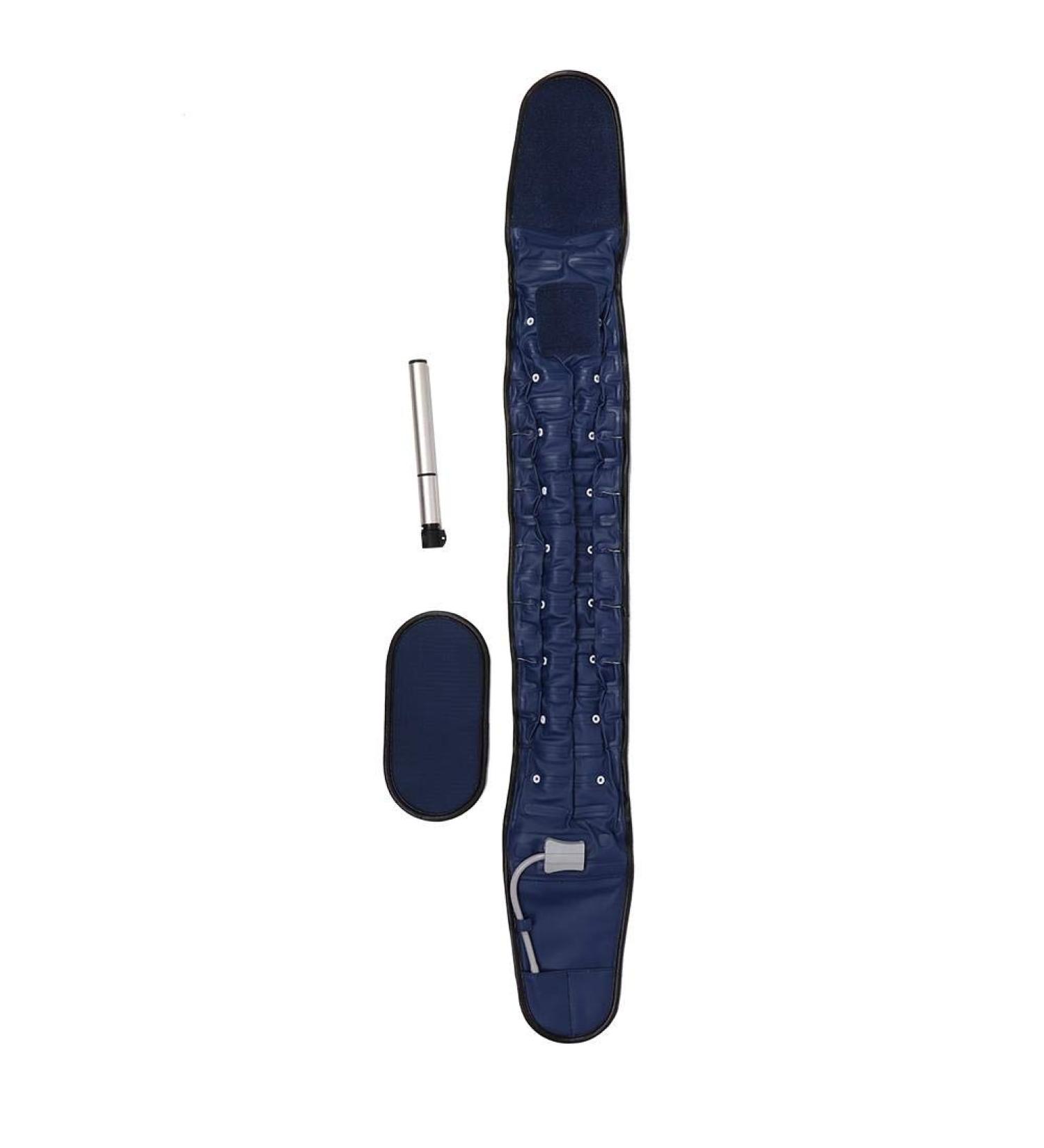 Adjustable Inflatable Waist Traction Belt - Back Support & Pain Relief - Lumbar Spine Protection (Blue) - Buy Online on GoSupps.com