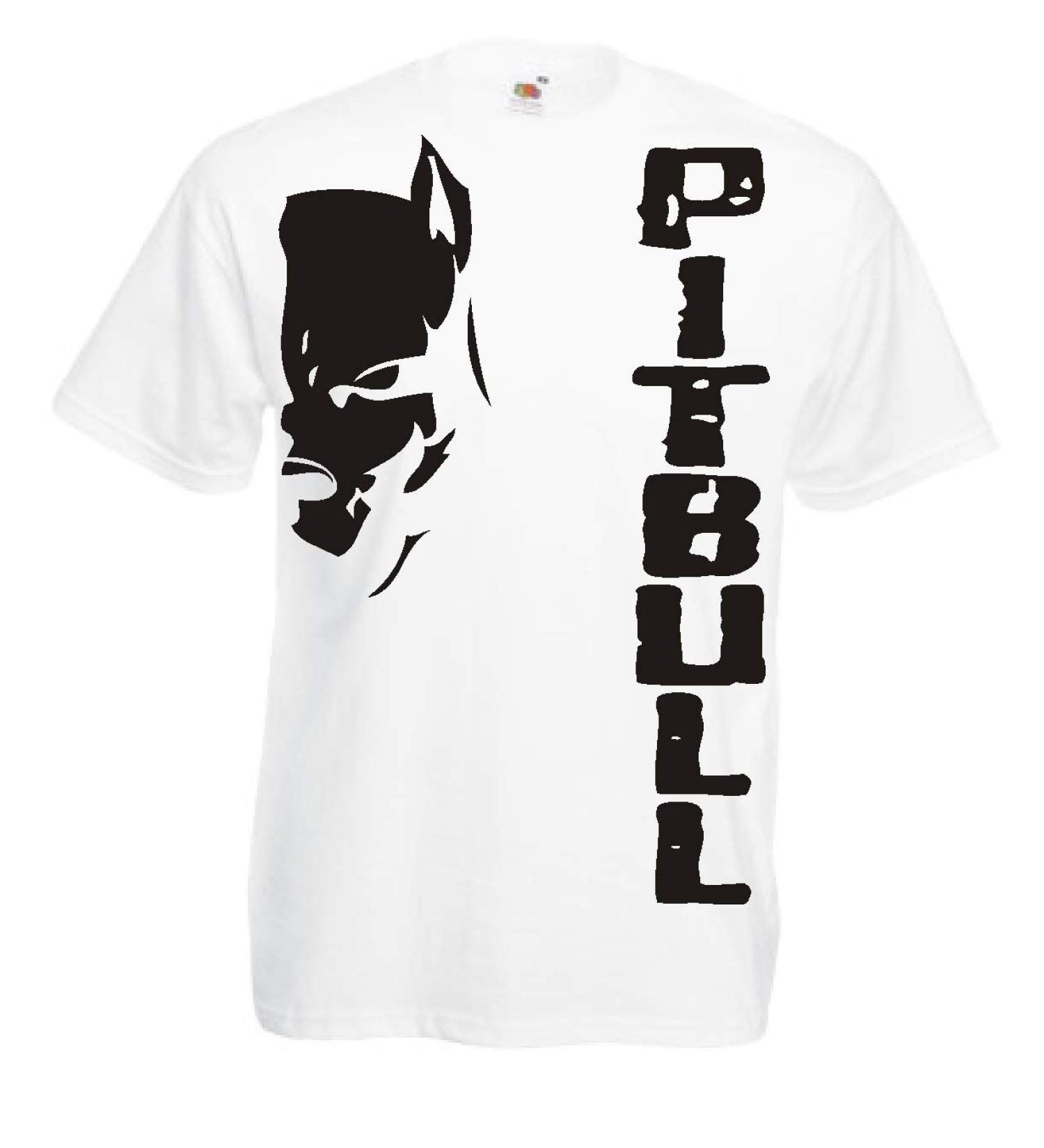 Generico t-Shirt Pitbull Fight Dog Kickboxing Boxing Gift Idea 12 Colors also for Children 12 Years White
