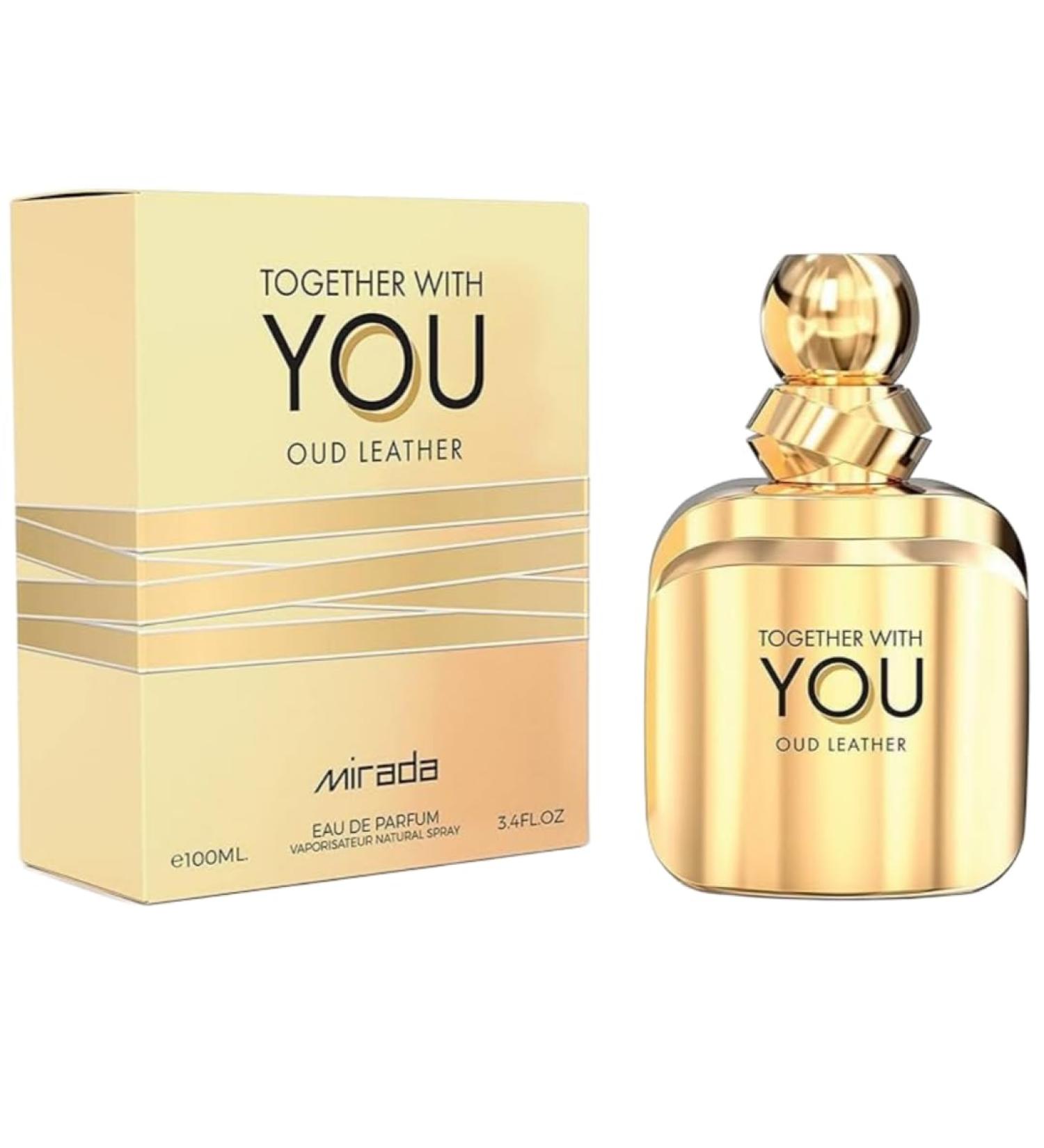 MIRADA Together With You Oud Leather Men's Eau de Parfum (EDP) 3.4 FL. Oz (100ml) Men s Perfume with Notes of Spices Chestnut Elemi Sage Lavender Vanilla Tonka Bean Leather - Buy Online on GoSupps.com