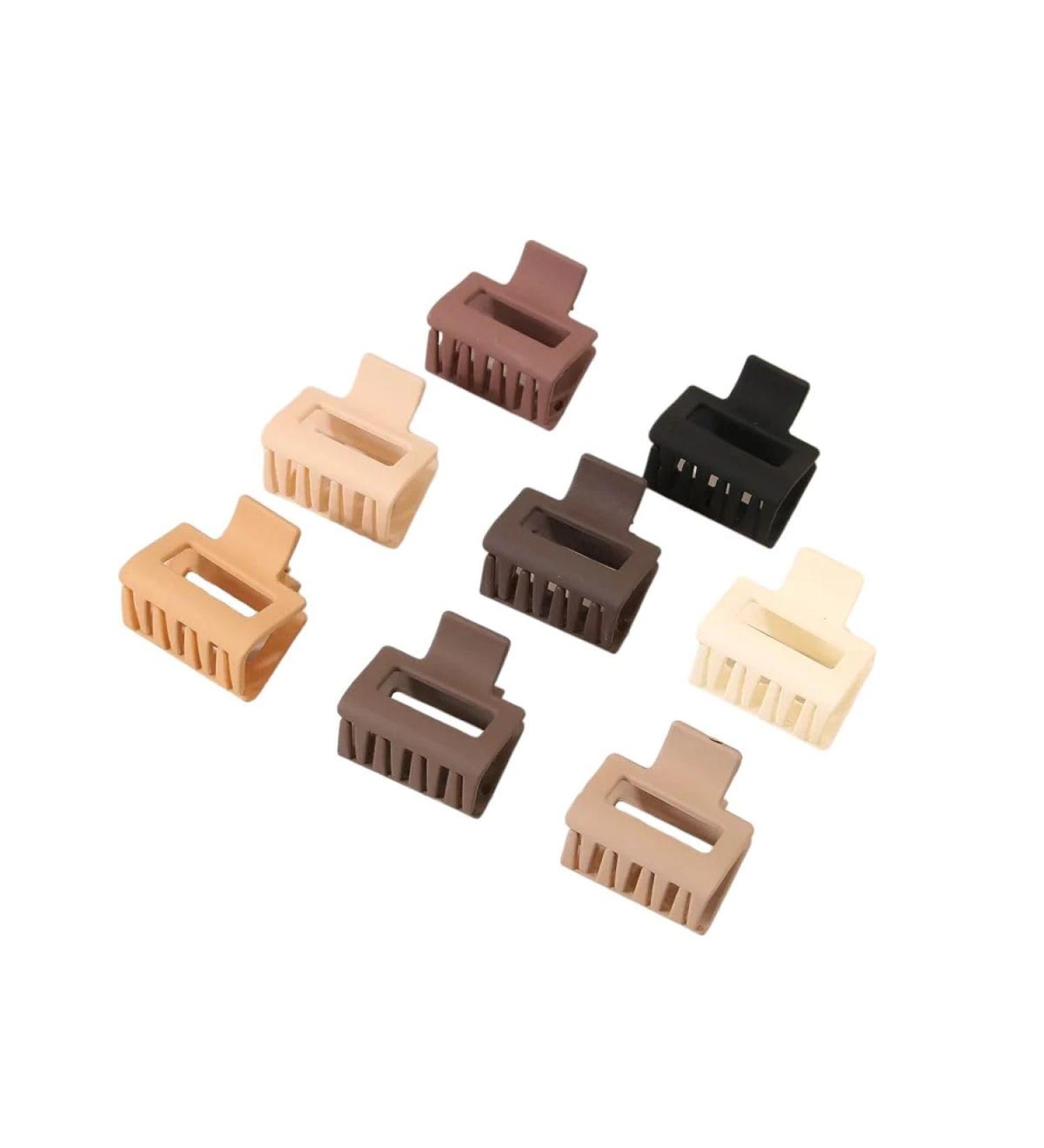 New 2025 Korean Solid Hair Clips For Women Matte Frosted Small Hair Claws Headwear Hairpin Crab Barrette New For Fashion Hair Accessories Jewelry Fashion Accessories Creative Gift - Buy Online on GoSupps.com