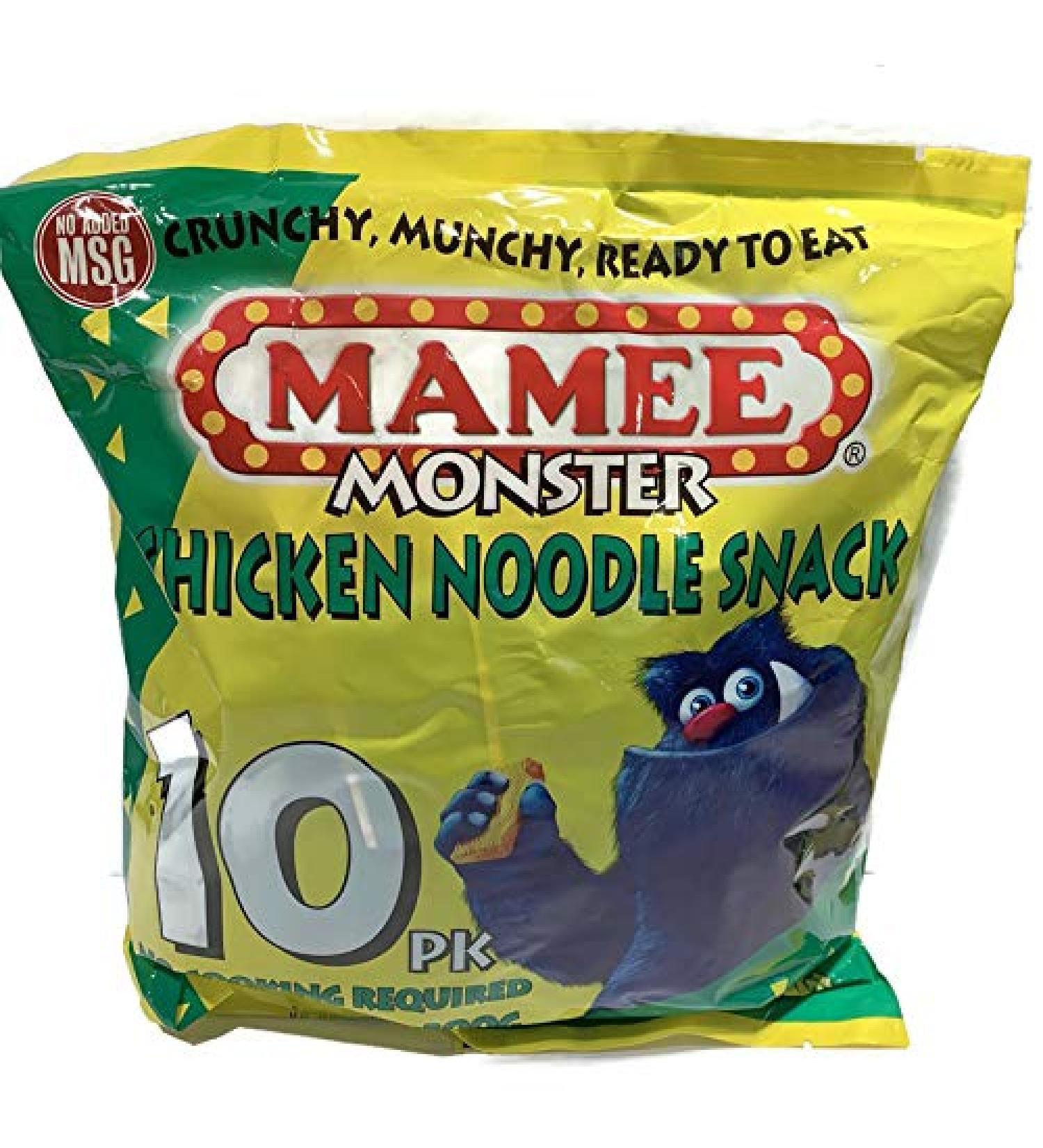 MAMEE Monster Chicken Noodles - 1 - 10 Packof Individually Wrapped NO MSG OR Preservative Noodles - Buy Online on GoSupps.com