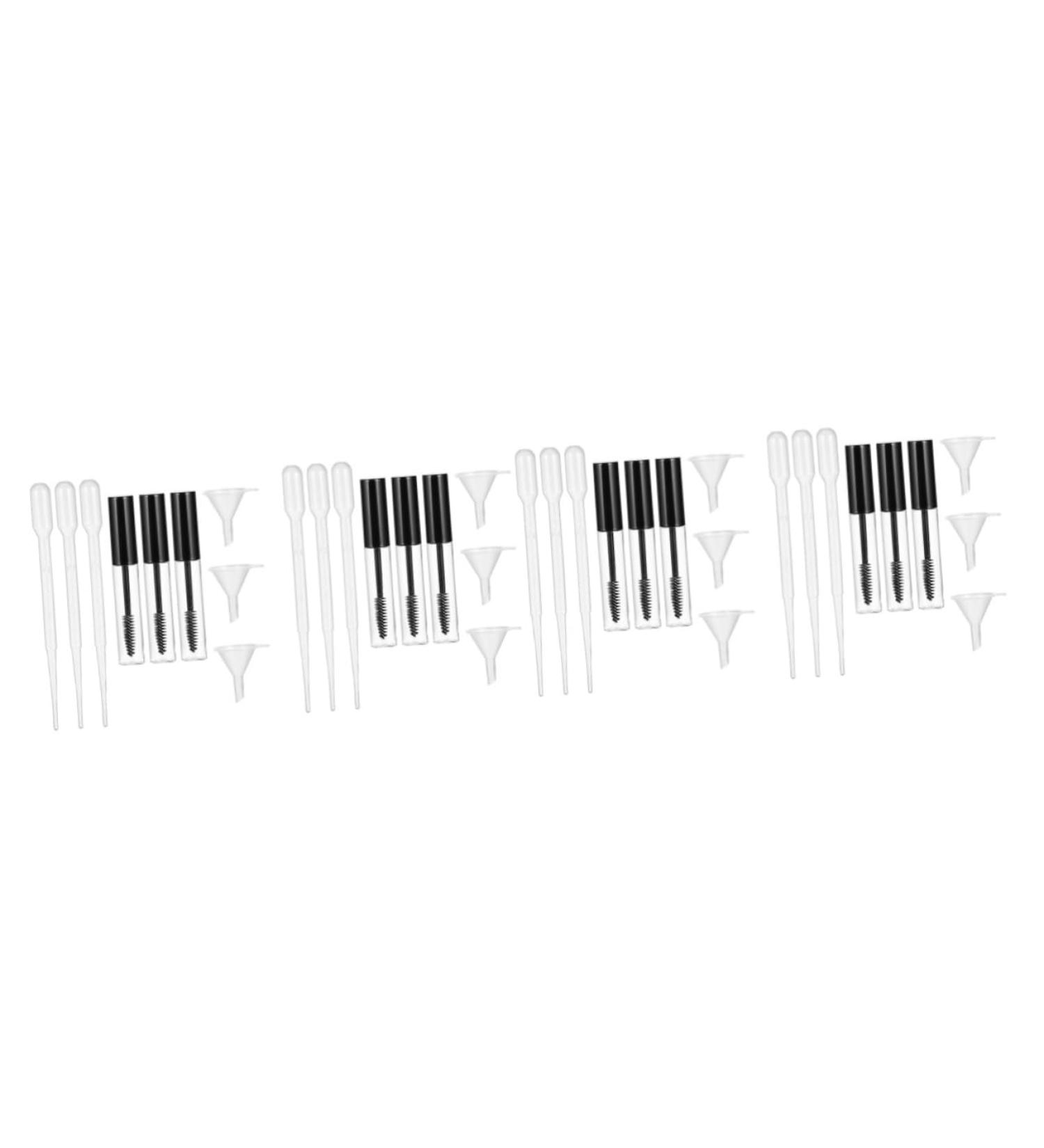 FOMIYES 2 Sets Mascara Tube Empty Lip Gloss Tube Empty Mascara Mini Lip Gloss Mini Funnels Lash Wand Abs - Buy Online on GoSupps.com