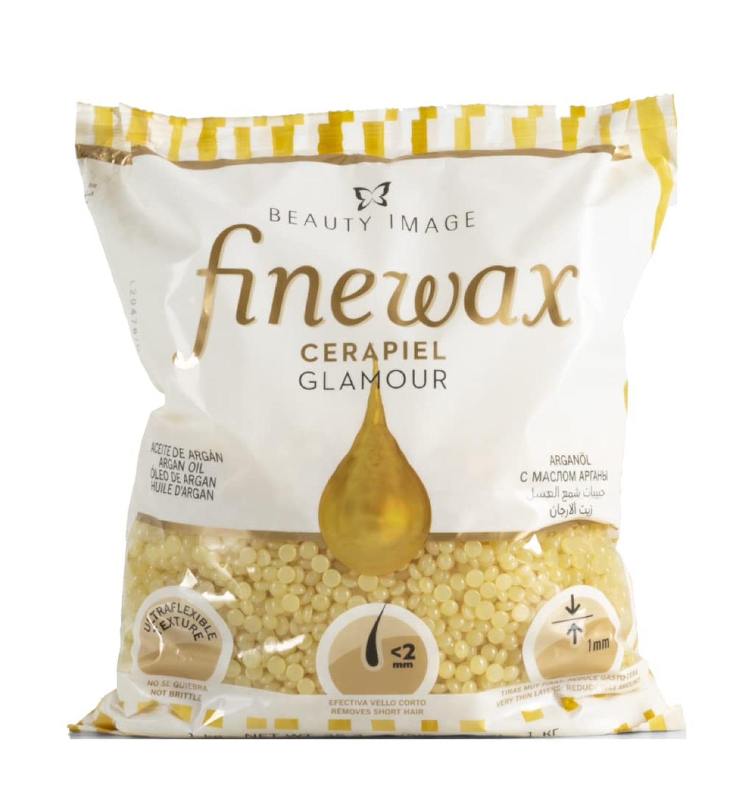 Buy Beauty Image FINEWAX Professional Hard Wax Beans with Argan Oil - 1 kg Pain-Free Hair Removal Wax Pellets - International Shipping Available - Buy Online on GoSupps.com