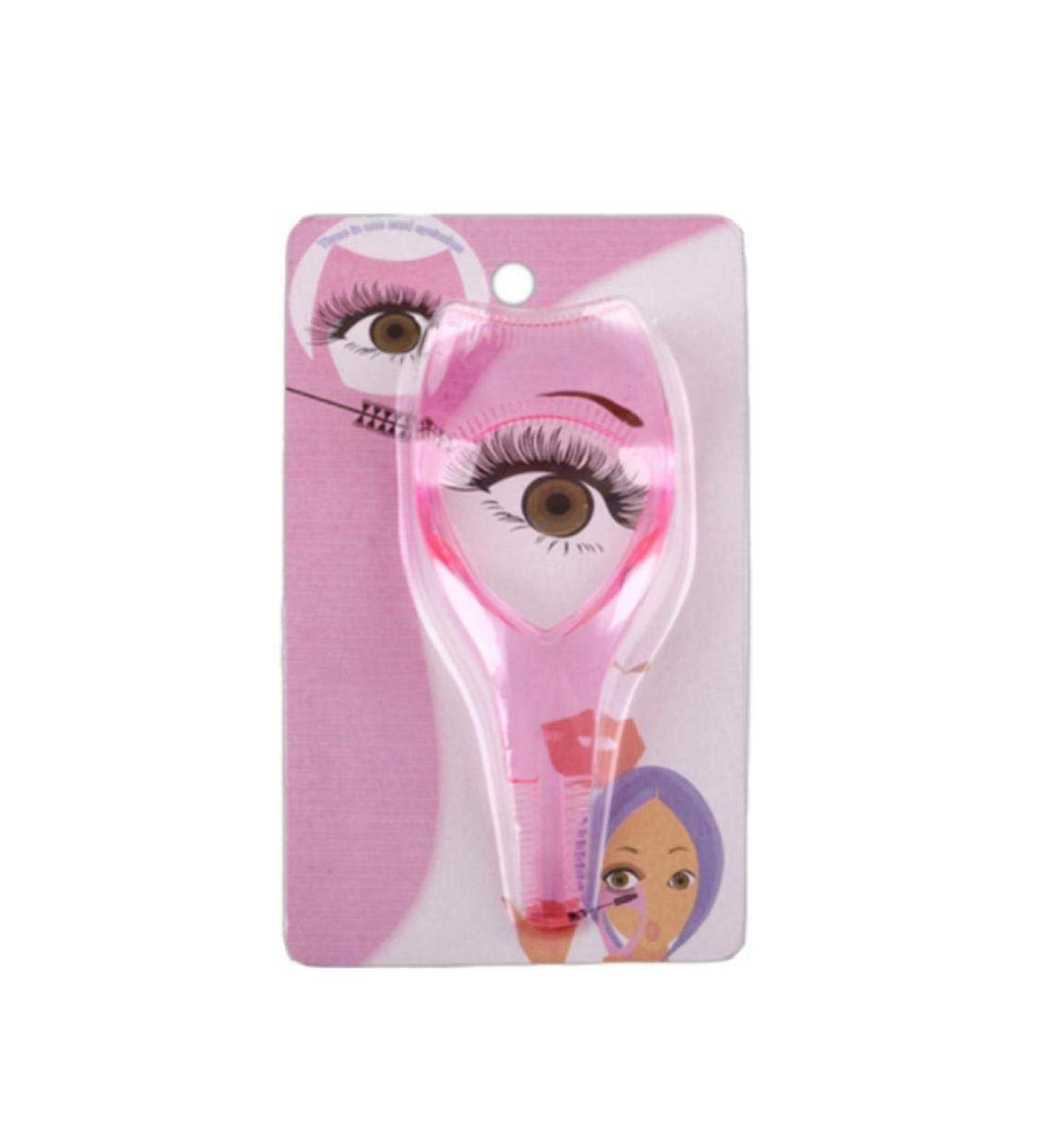 3 in 1 Eyelashes Tools Mascara Shield Applicator Guard Eyelash Guide for Makeup Clear Plastic Eyelash Card for WoMale Girls Pink - Buy Online on GoSupps.com