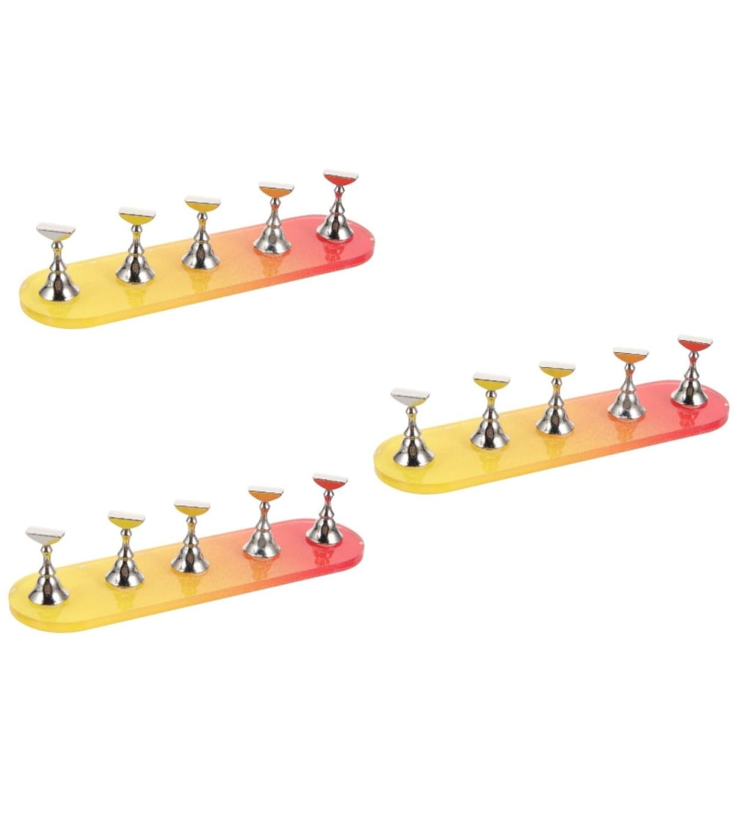 FRCOLOR 3 Sets Nail Practice Holder Decorative Nail Stand Nail Holder for Nail Art Nail Presentation for Practice Beauty Nail Stand Nail Stand Training Plastic Nail Press Magnetic - Buy Online on GoSupps.com