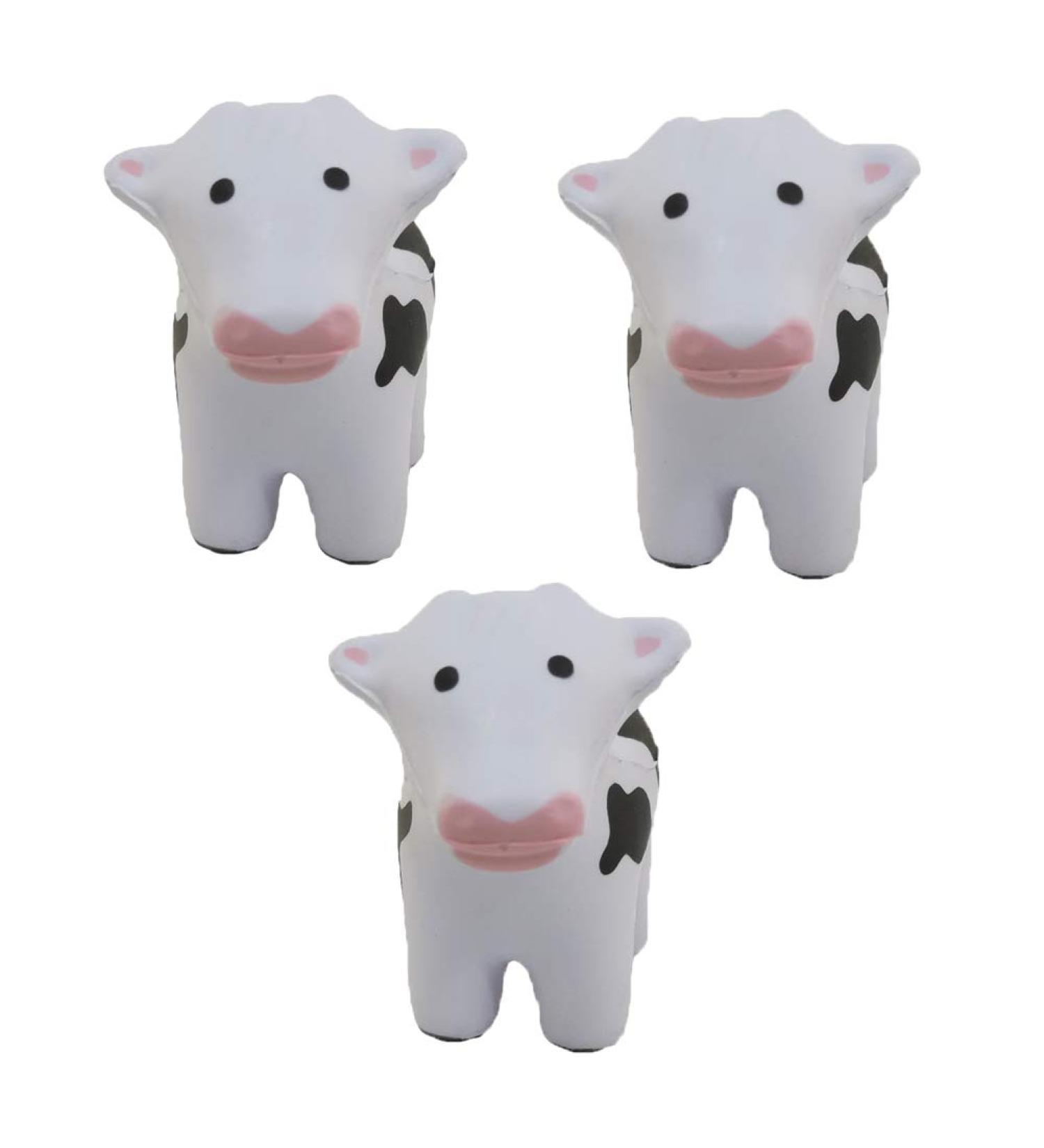 Squeezable Foam Cow Set for Stress Relief - Pack of 3 - Buy Online on GoSupps.com