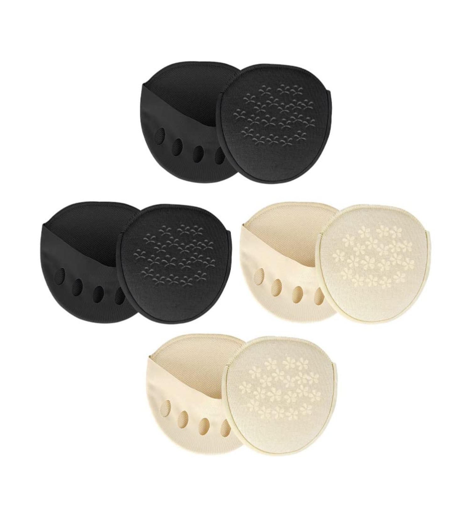 GLEAVI 4 Pairs Forefoot Pads & Cushions Invisible High Heel Socks | Breathable Gel & Cotton for Comfort - Buy Online on GoSupps.com