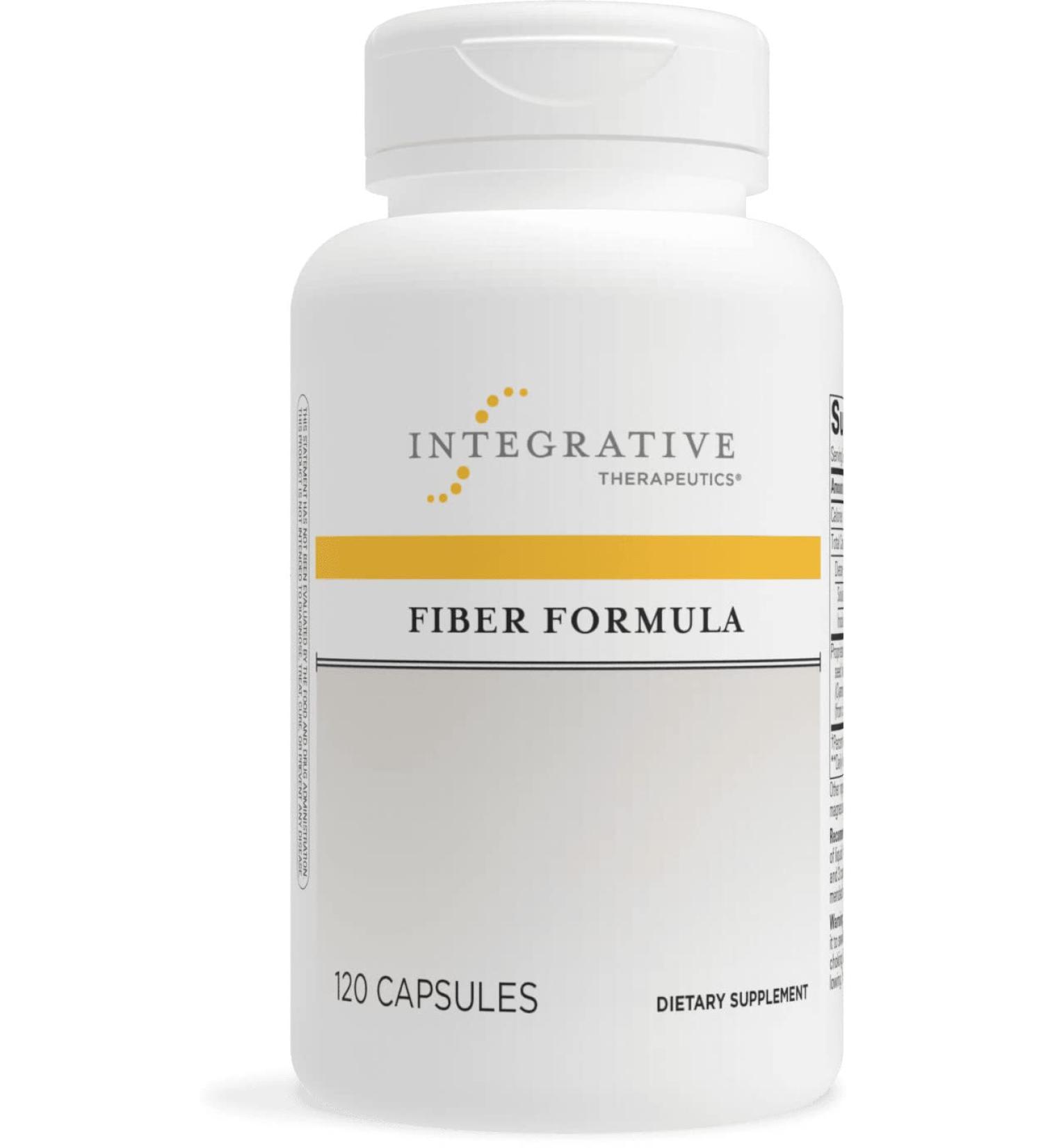 Integrative Therapeutics Fiber Formula - Colon Health Support Supplement with True Dispersion Technology - 120 Capsules - Buy Online on GoSupps.com