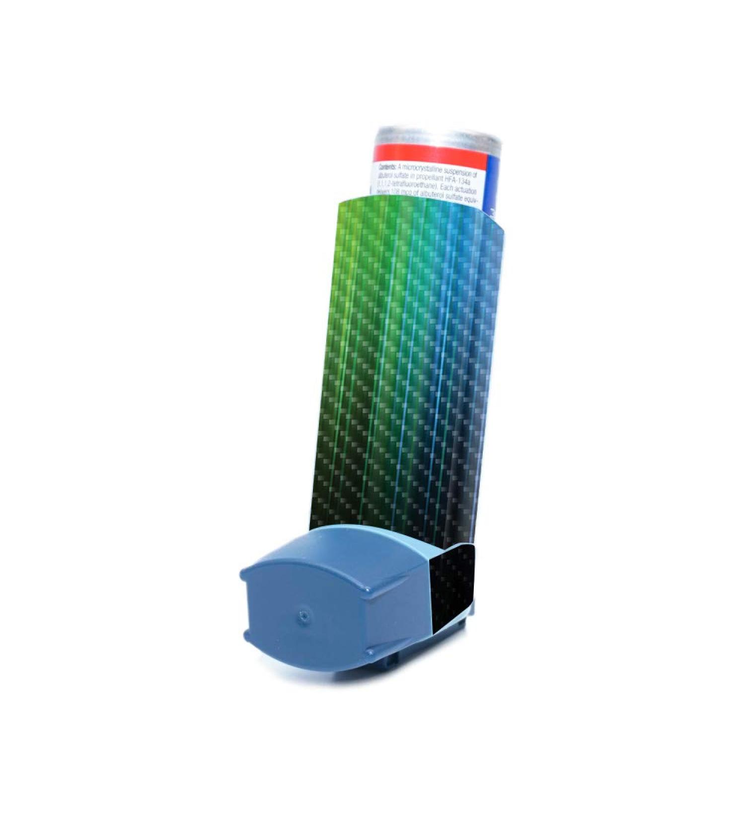 MightySkins Carbon Fiber Skin for Ventolin HFA Asthma Inhaler - Rainbow Streaks | Protective Textured Finish | Easy to Apply & Change Styles | Made in USA - Buy Online on GoSupps.com
