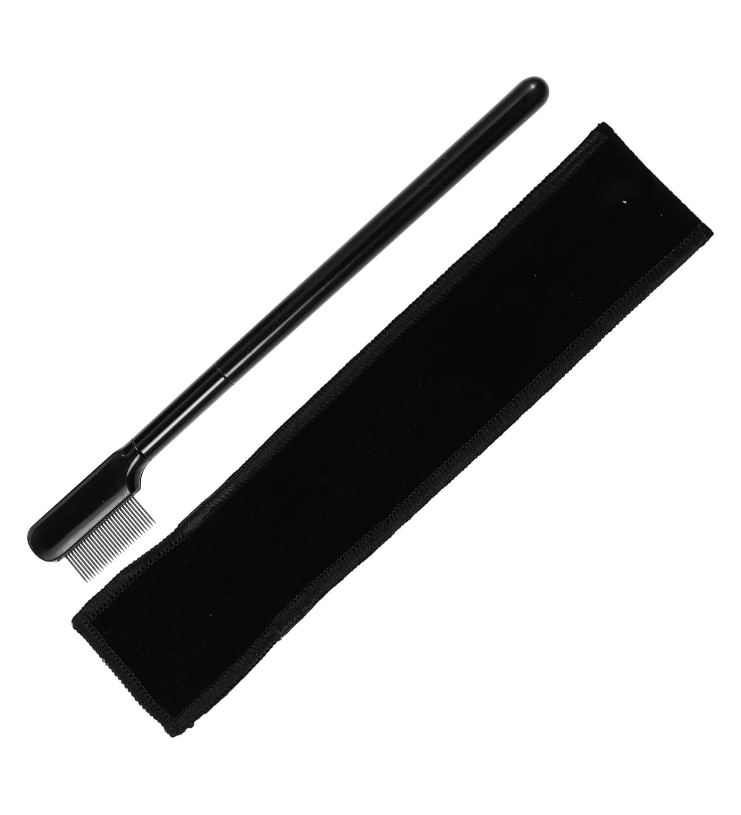 Beaupretty 1set Supplies Shaping Applicator Multipurpose Stainless with Comb Eyelashes Storage Steel Handle Shaper Long Practical Eyelash Eyebrow Men Bag Metal for Grooming Girl Travel Tools 15x1.8cm Black - Buy Online on GoSupps.com