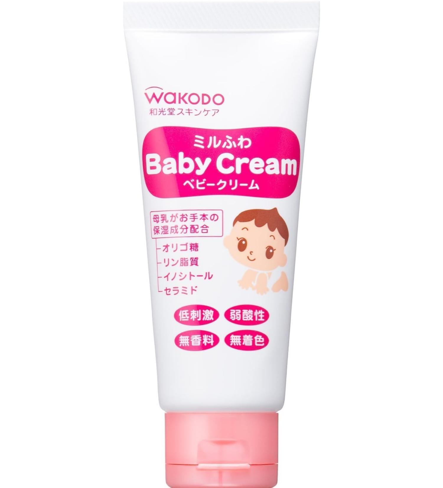 Baby Japan Wakodo Mirufuwa Baby Cream 60g (Green Tea Set)