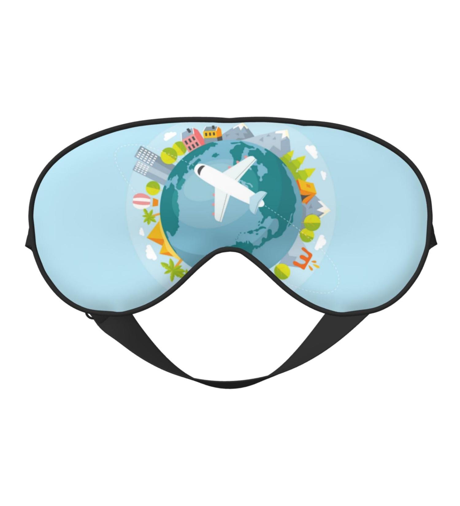 Dreaming Travel Sleep Mask - Adjustable Double-Sided Eye Mask for Perfect Shading & Reduced Eye Edema | Soft Sleeping Eye Covers for Ultimate Comfort - Buy Online on GoSupps.com