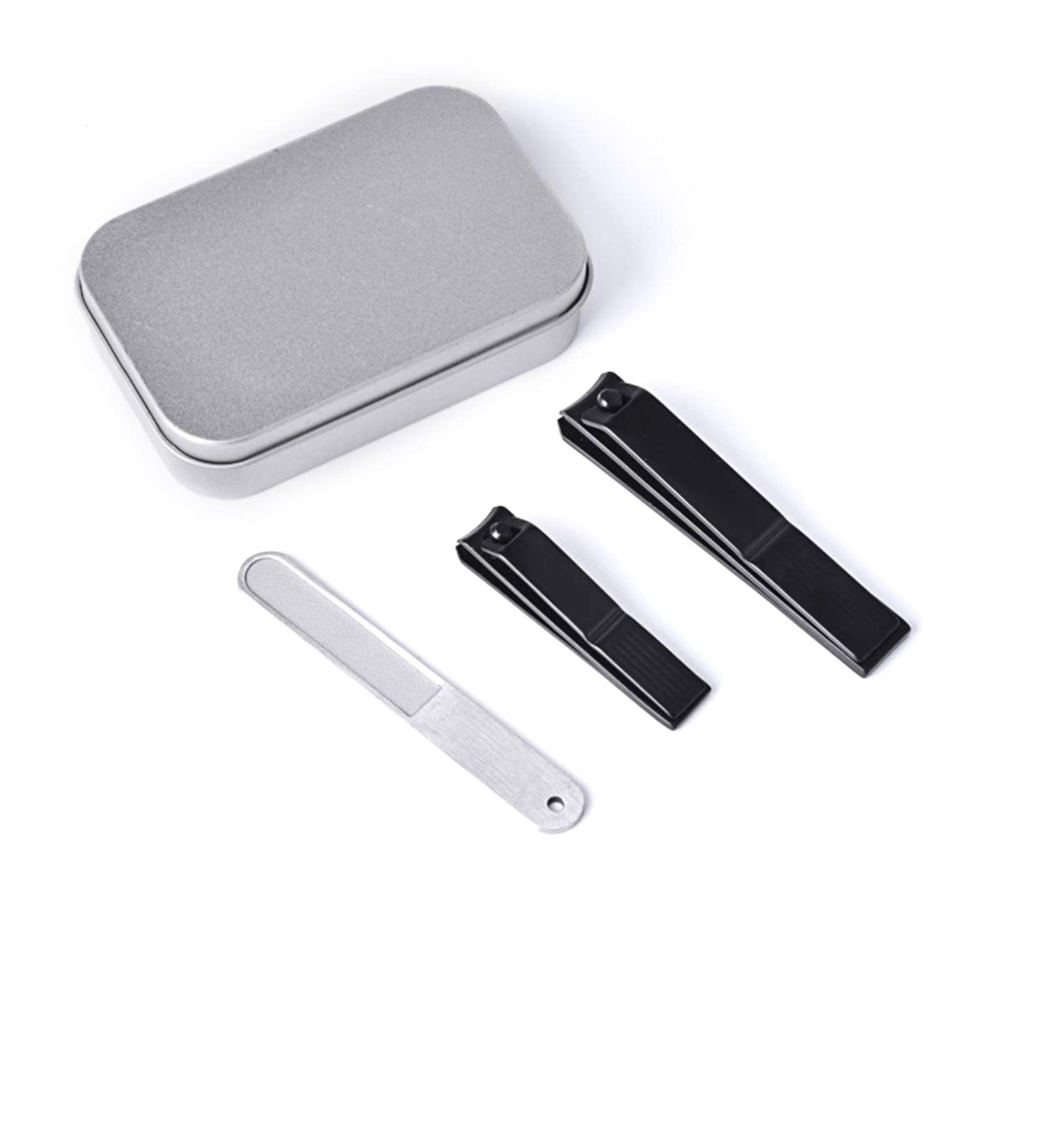 Nail Clipper Set Stainless Steel Ultra Sharp Sturdy Fingernail and Toenail Clipper Comfortable Ergonomic Nail File Sharp Nail Cutter Nail Clippers Fit for Seniors Adult and Kids Big + Small + Round Head File + Iron Box - Buy Online on GoSupps.com