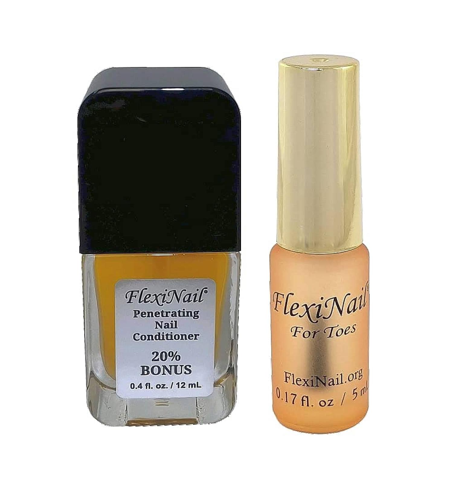 FlexiNail Penetrating Nail Conditioner and FlexiNail for Toes Vial