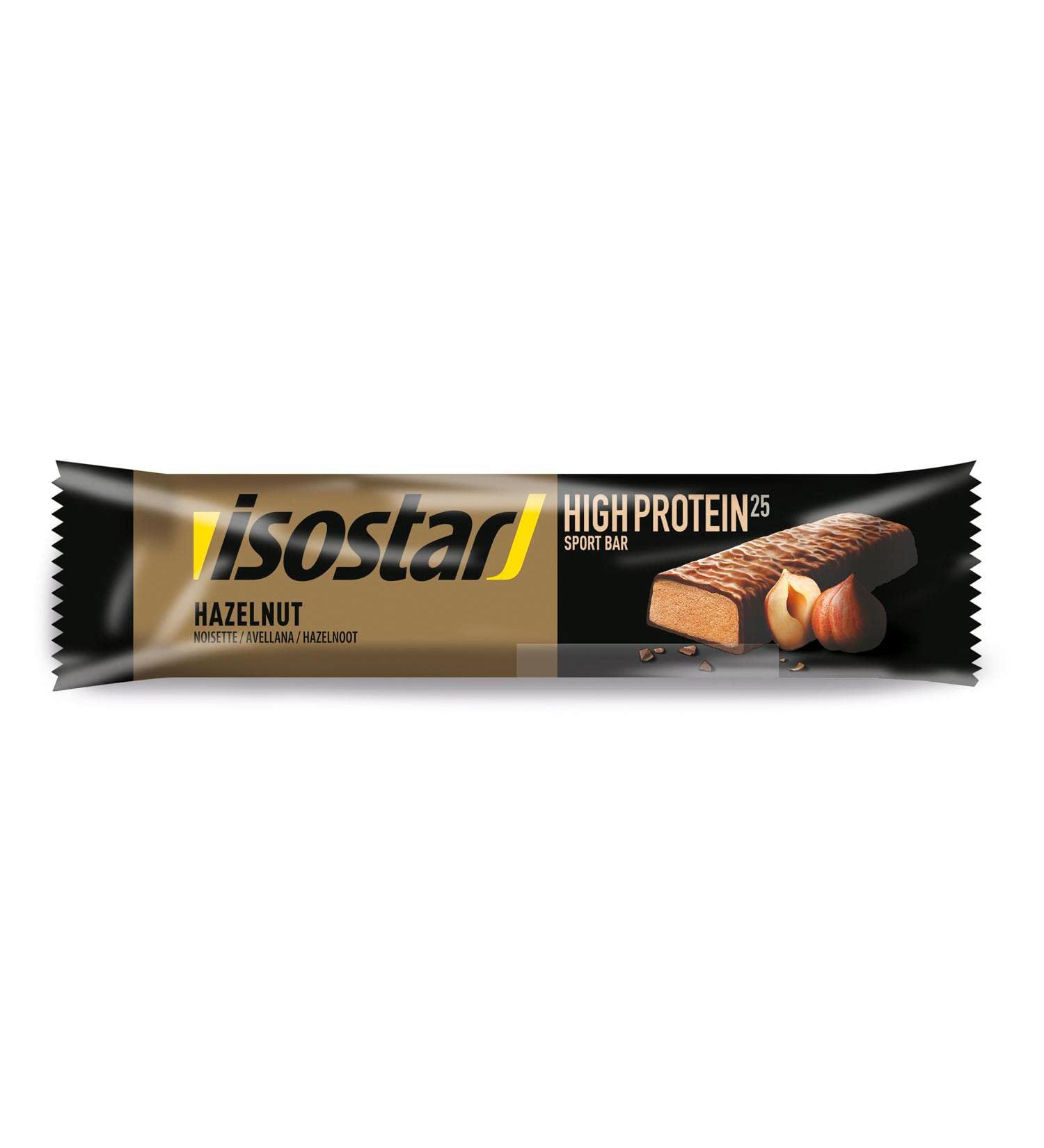 Isostar - High Protein Bar 25 - High Protein Energy Bar - Flavor: Hazelnut - Weight: 35 g - 185170 - Buy Online on GoSupps.com