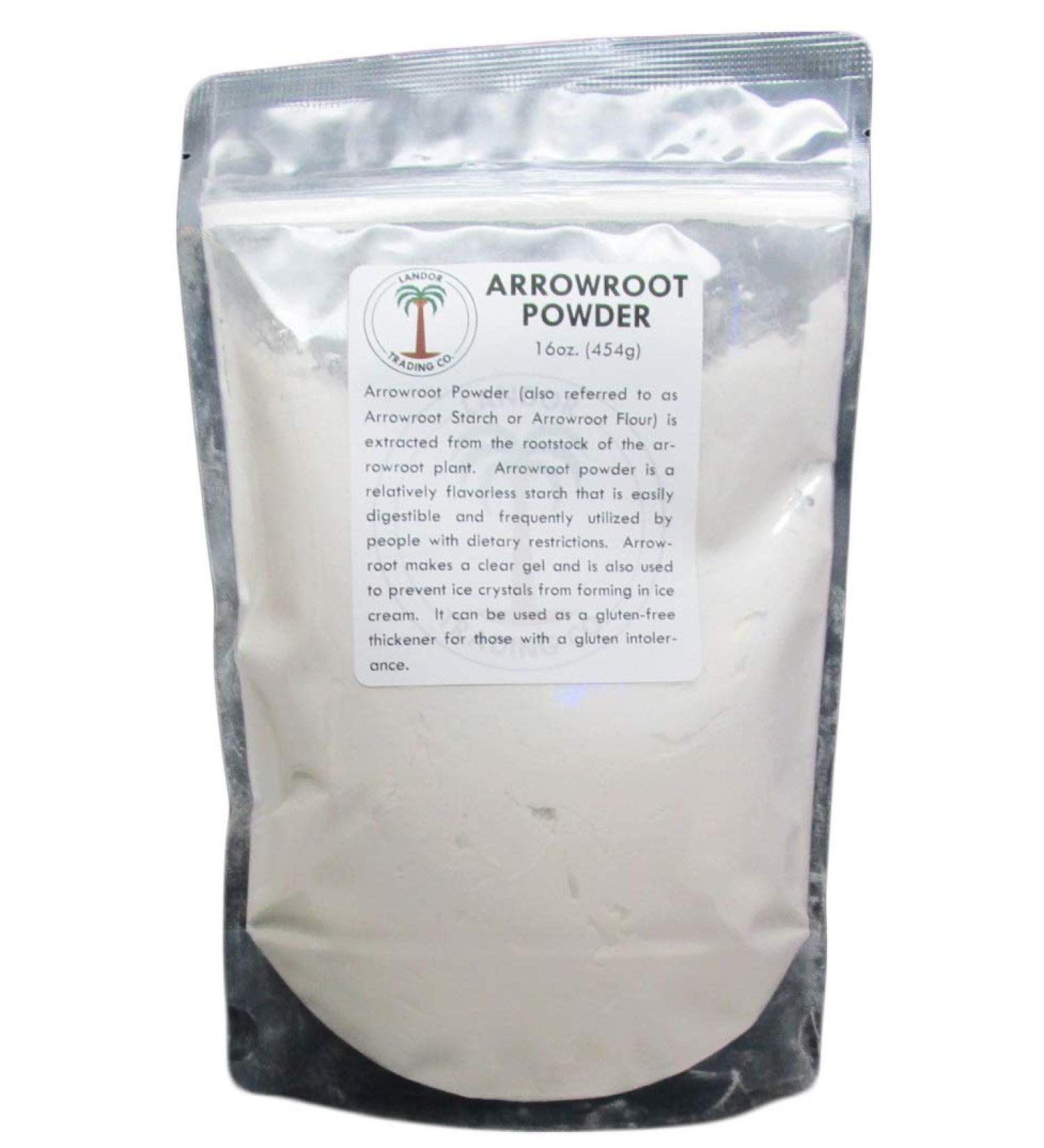 Organic Arrowroot Powder 16oz - Gluten-Free & Non-GMO | 1lb Pack - Buy Online on GoSupps.com