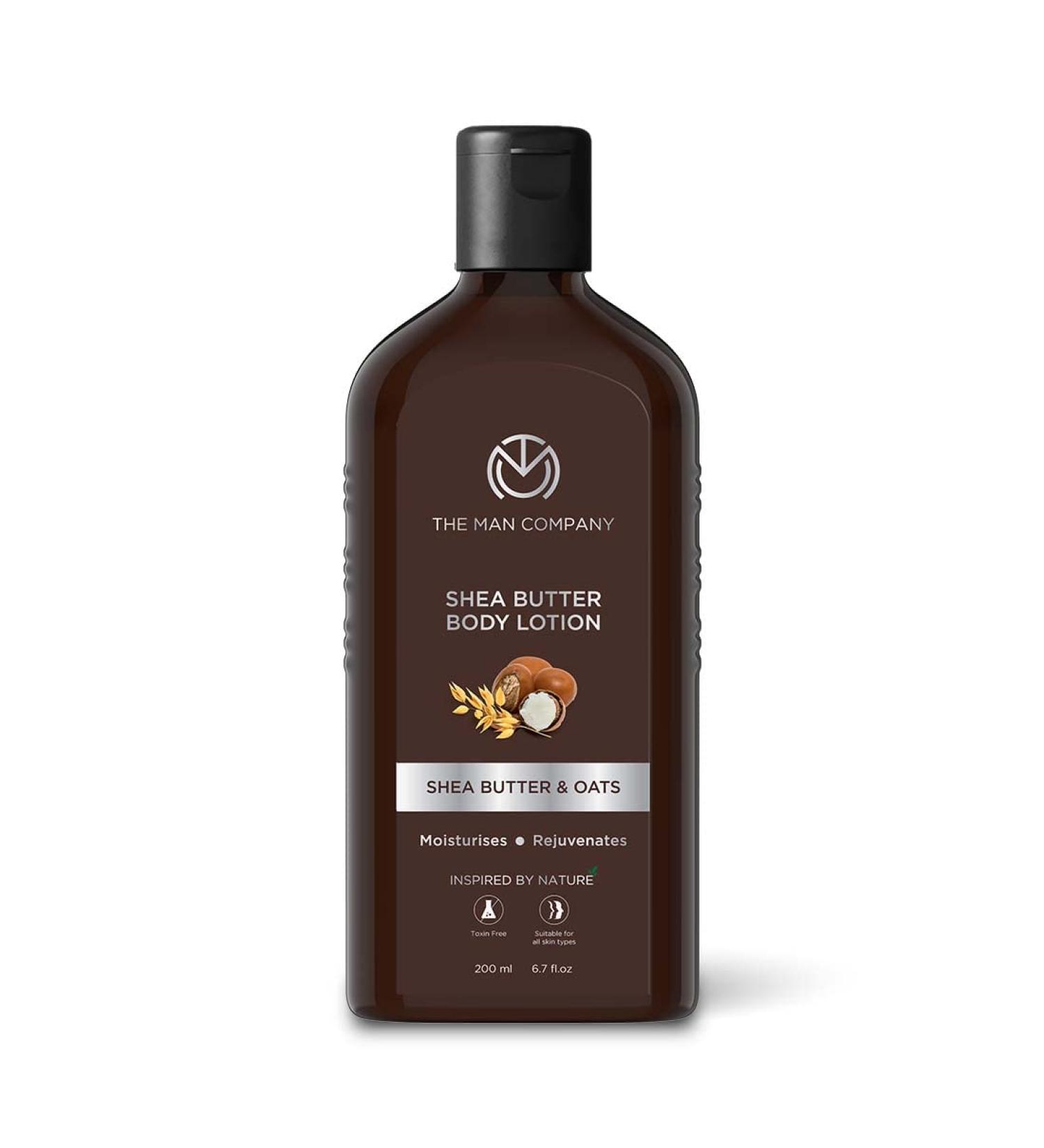 The Man Company Body Lotion For Extra Dry Skinshea Butter & Oats24 Hours Moisturisingabsorbs Quicklyrejuvenates & Upliftssls & Paraben-Free - 200Ml - Buy Online on GoSupps.com