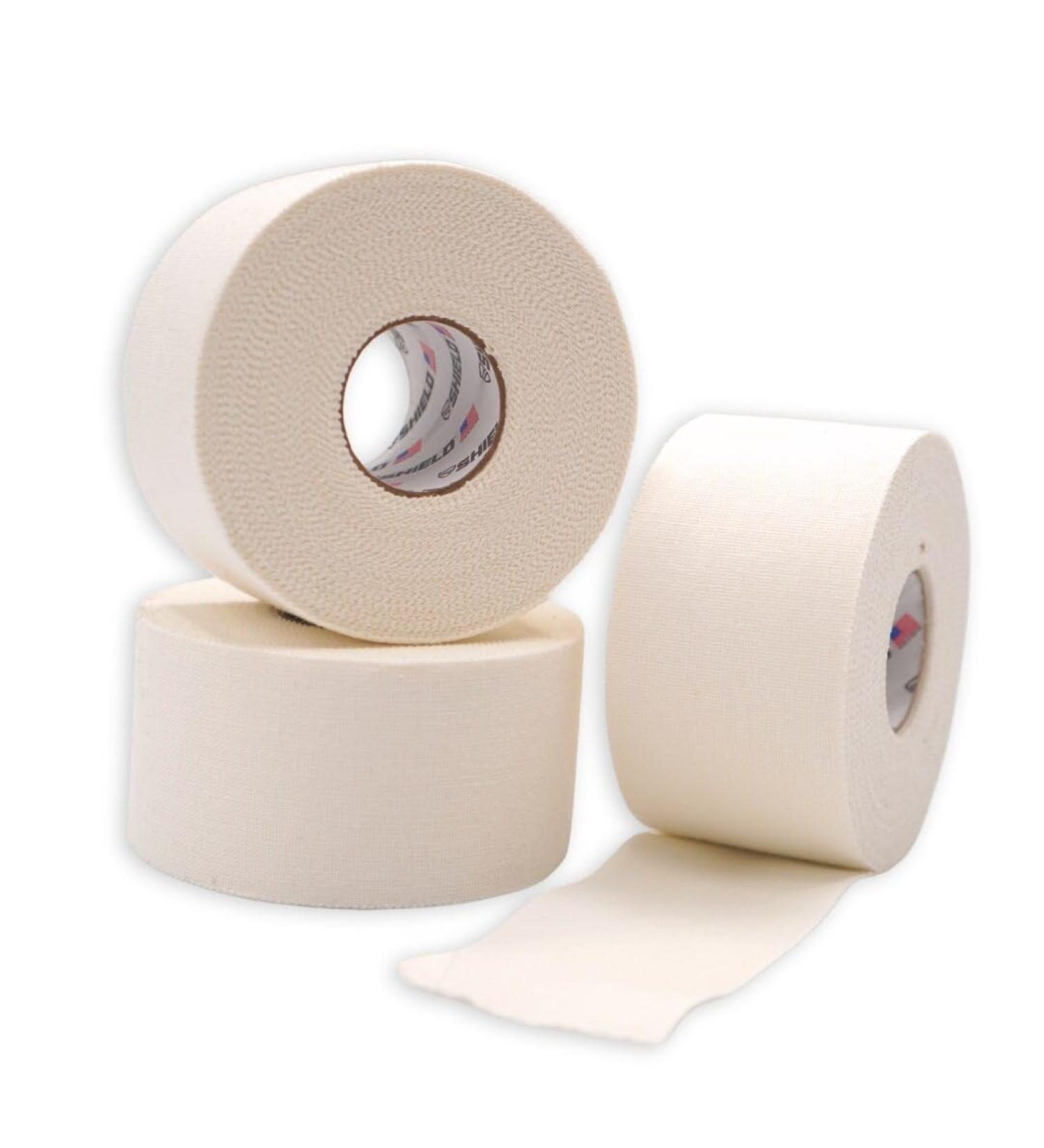 Buy SHIELD 3-Pack White Athletic Tape 1.5" x 15 Yards | Easy Tear Rigid Strong | First Aid Injury Support Made in USA - Buy Online on GoSupps.com