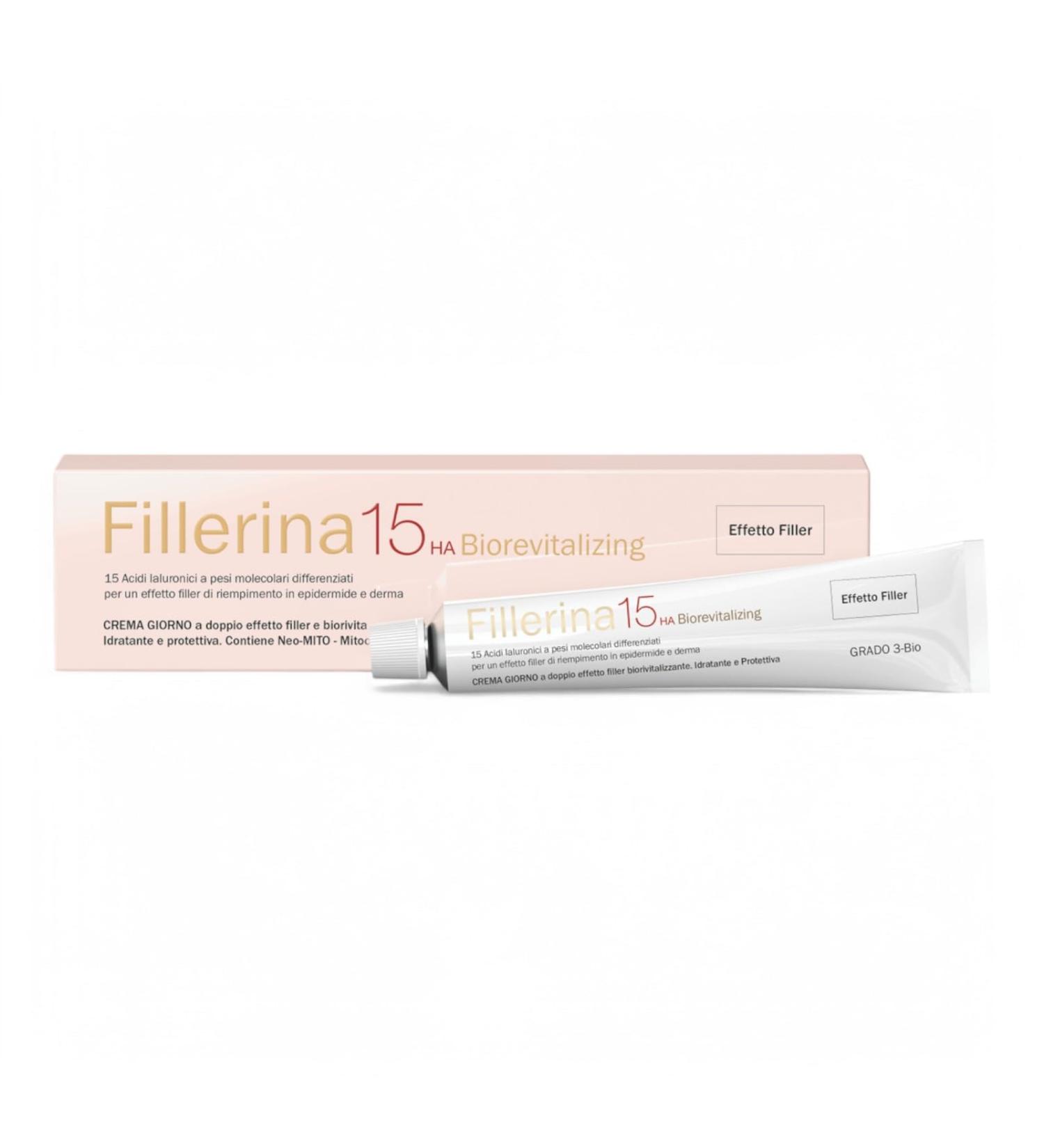 Laboratory Fillerina 15HA Biorevitalizing day cream face filler effect antiaging grade 3 50 ml