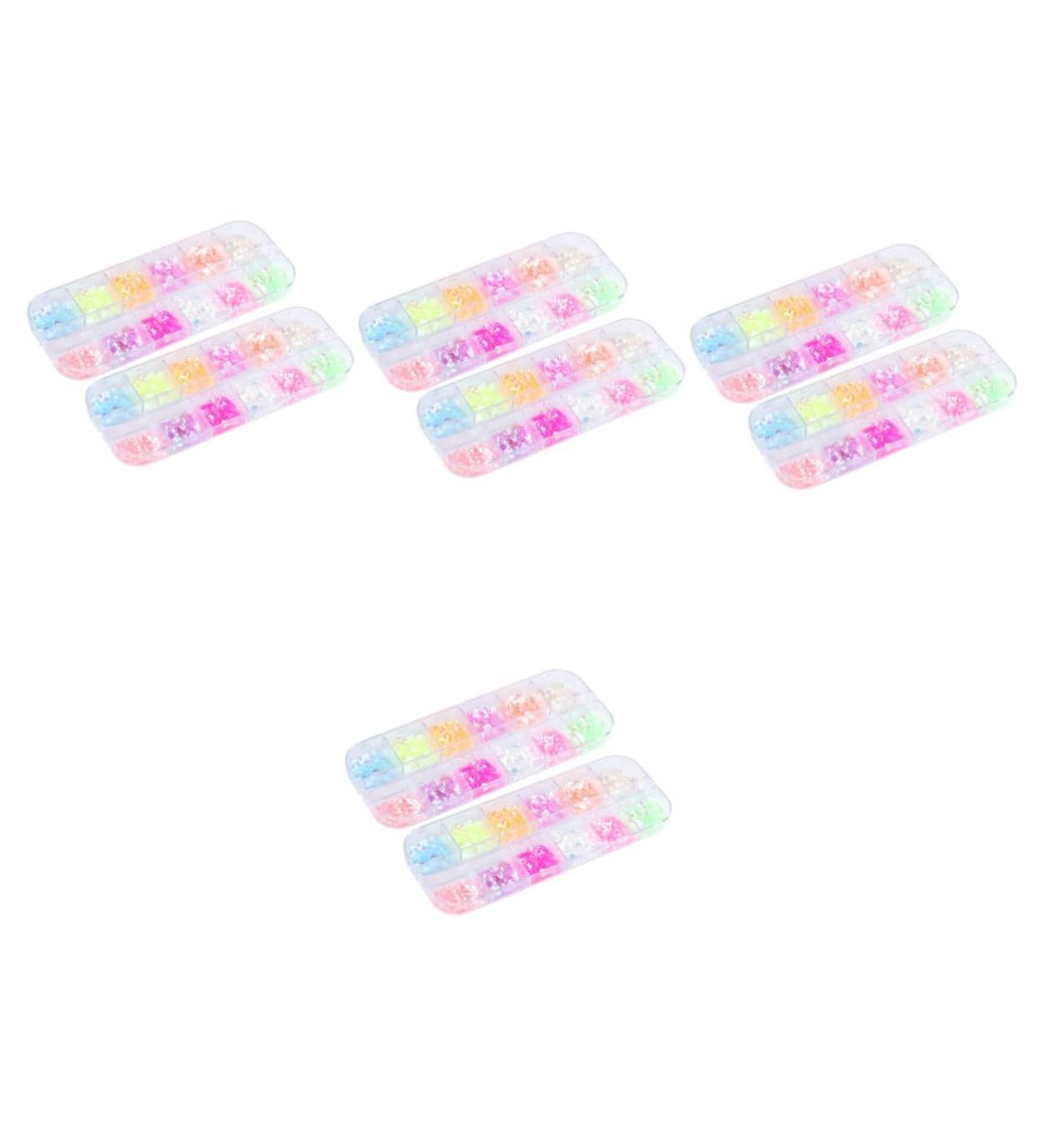 FRCOLOR 8 Boxes Butterfly Nail Art Sequins Nail Decoration Nail Diamonds Face Brush Cleaning Iridescent Nail Glitter Sequins Nail Accessories Decorate Manicure - Buy Online on GoSupps.com