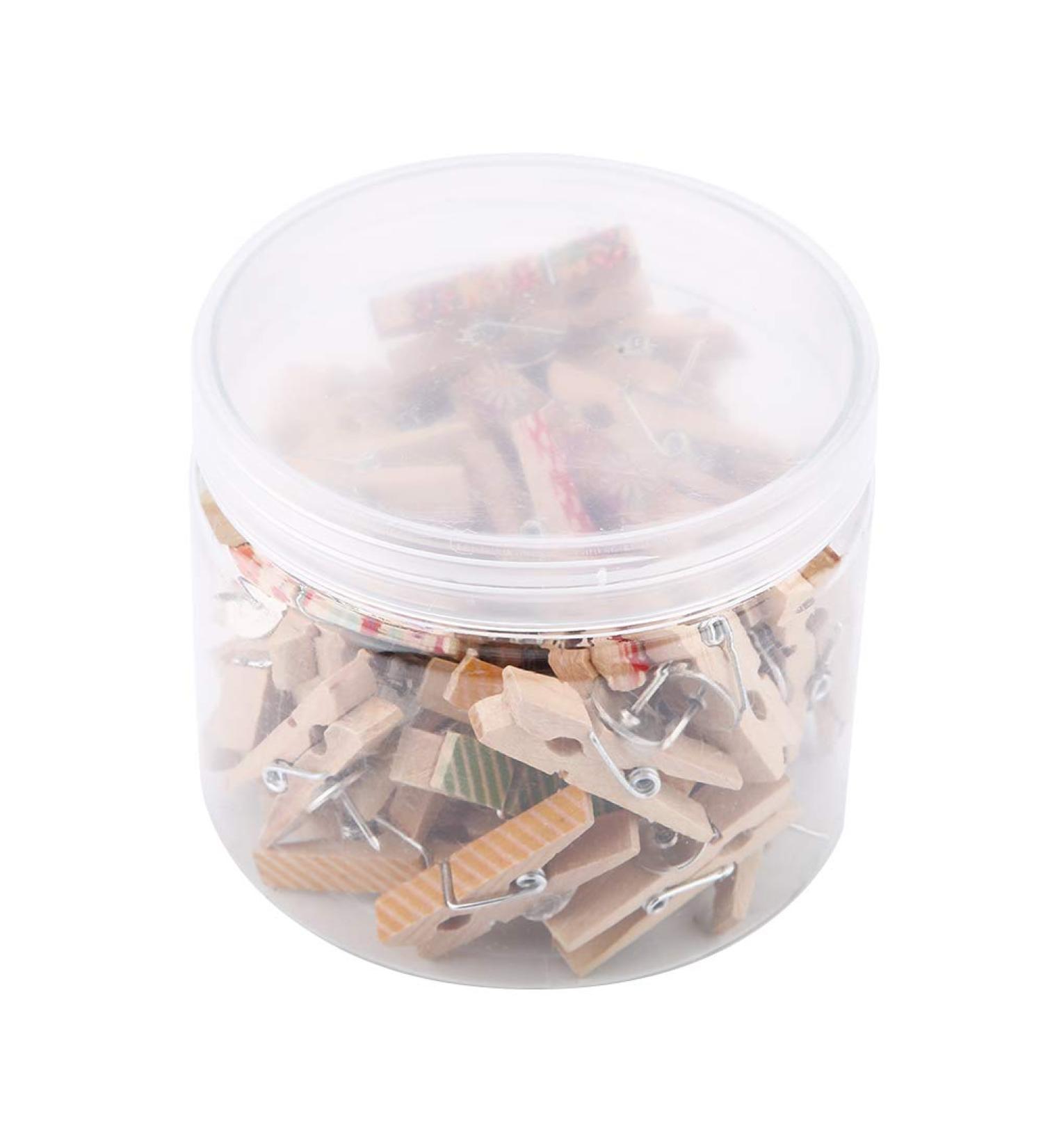 Tyenaza 50pcs Mini Natural Raw Wood Clips - 35x7mm Craft Decoration Clips for Photos & Clothes - Ideal for DIY Projects - Buy Online on GoSupps.com