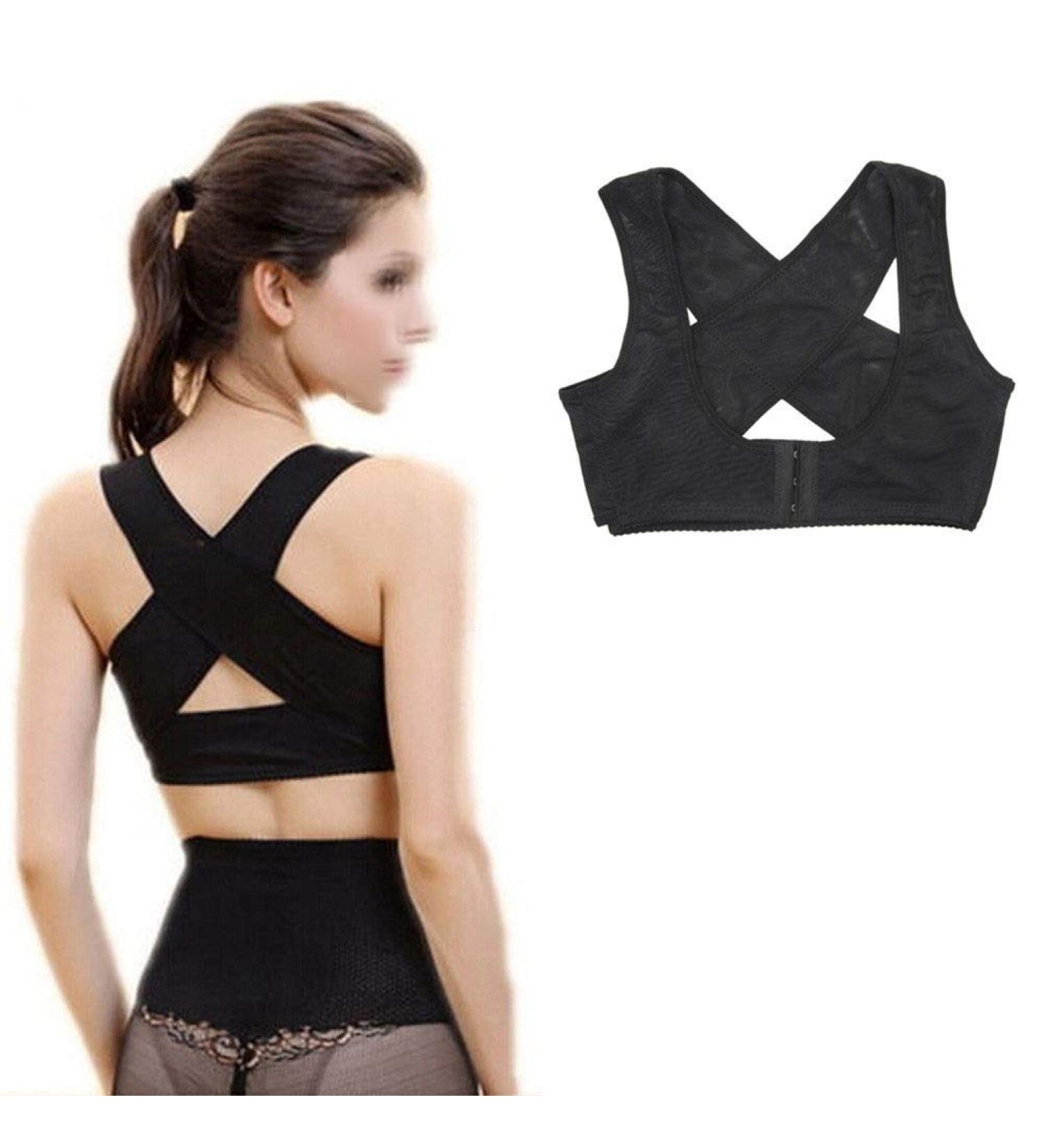Women Back Brace Support Belt pedic Back Posture Corrector Brace Posture Shoulder Corrector Back Straightener Health Care (Black XX) Better life Black M - Buy Online on GoSupps.com