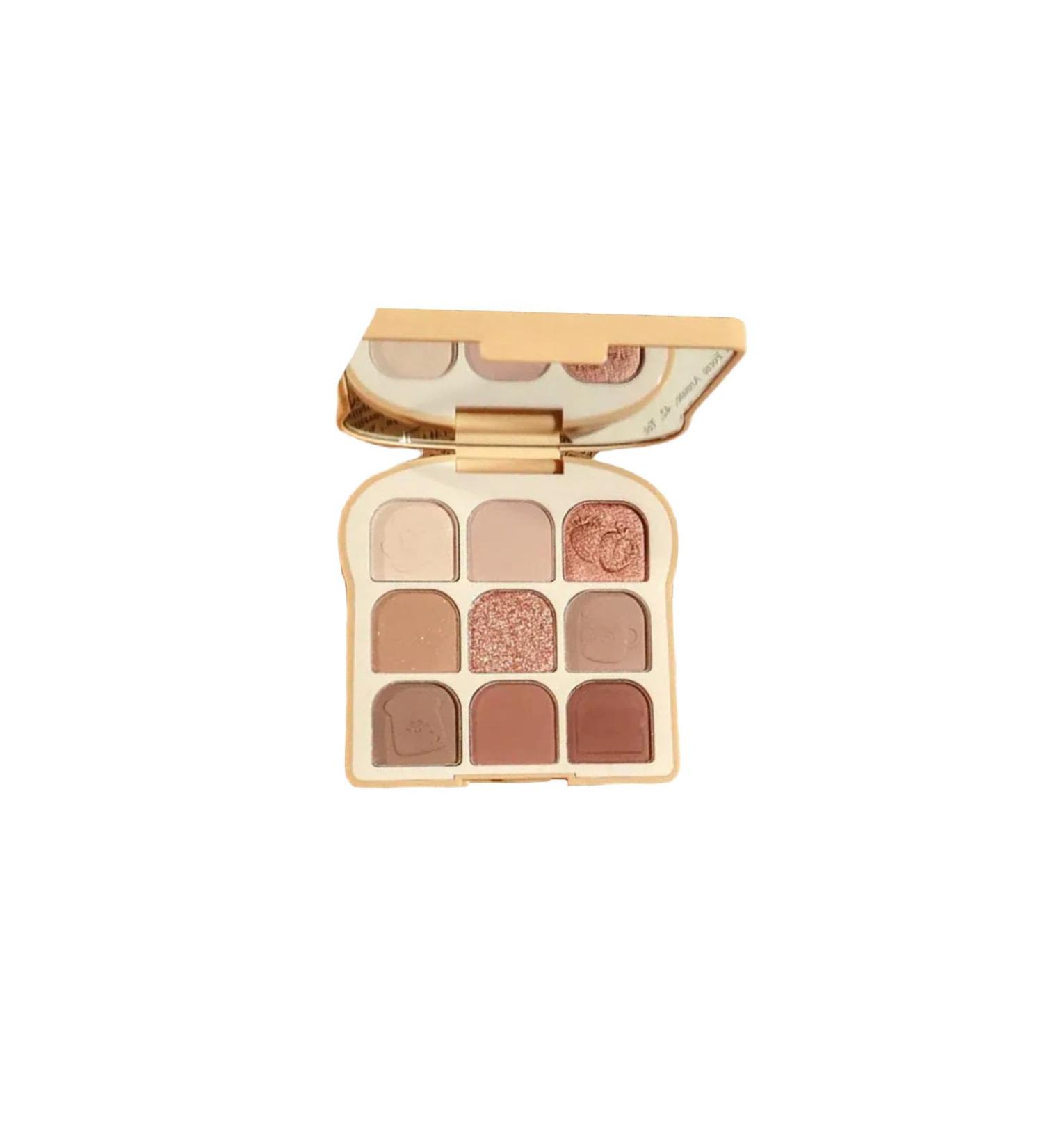  Meidimeijia 9-Color Toast Eyeshadow Palette - Matte shimmer metallic and glitter shades for smoky neutral and everyday eyeshadows (3# Dreamy Mist Violet) - Buy Online on GoSupps.com