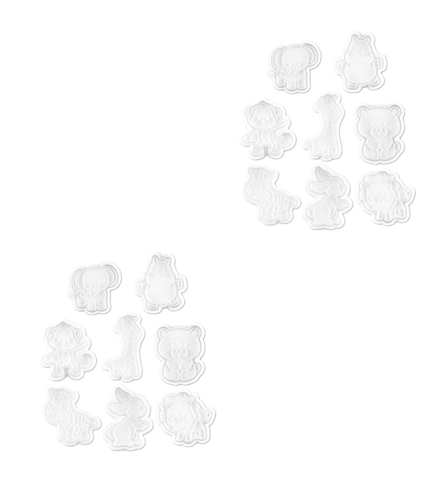 Zerodeko 16 Pcs Cake Spring Form White Outfit Cupcake Cookie Press White Cookie Mold Christmas Baking Tools 7.4X6.7X4CMx2pcs Whitex2pcs - Buy Online on GoSupps.com