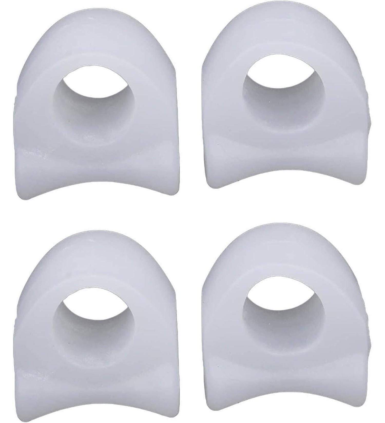 RG Toe Separator for Bunions - Exfoliating Foot Pads | Plantar Care Tools - Soft White - Buy Online on GoSupps.com