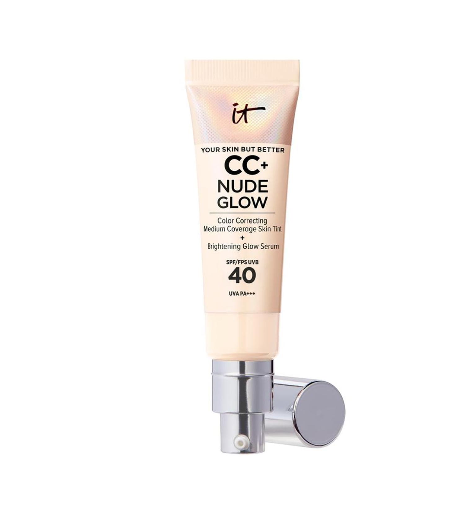 IT Cosmetics Your Skin But Better CC+ and Nude Glow Lightweight Medium Coverage Foundation and Glow Serum - Buy Online on GoSupps.com
