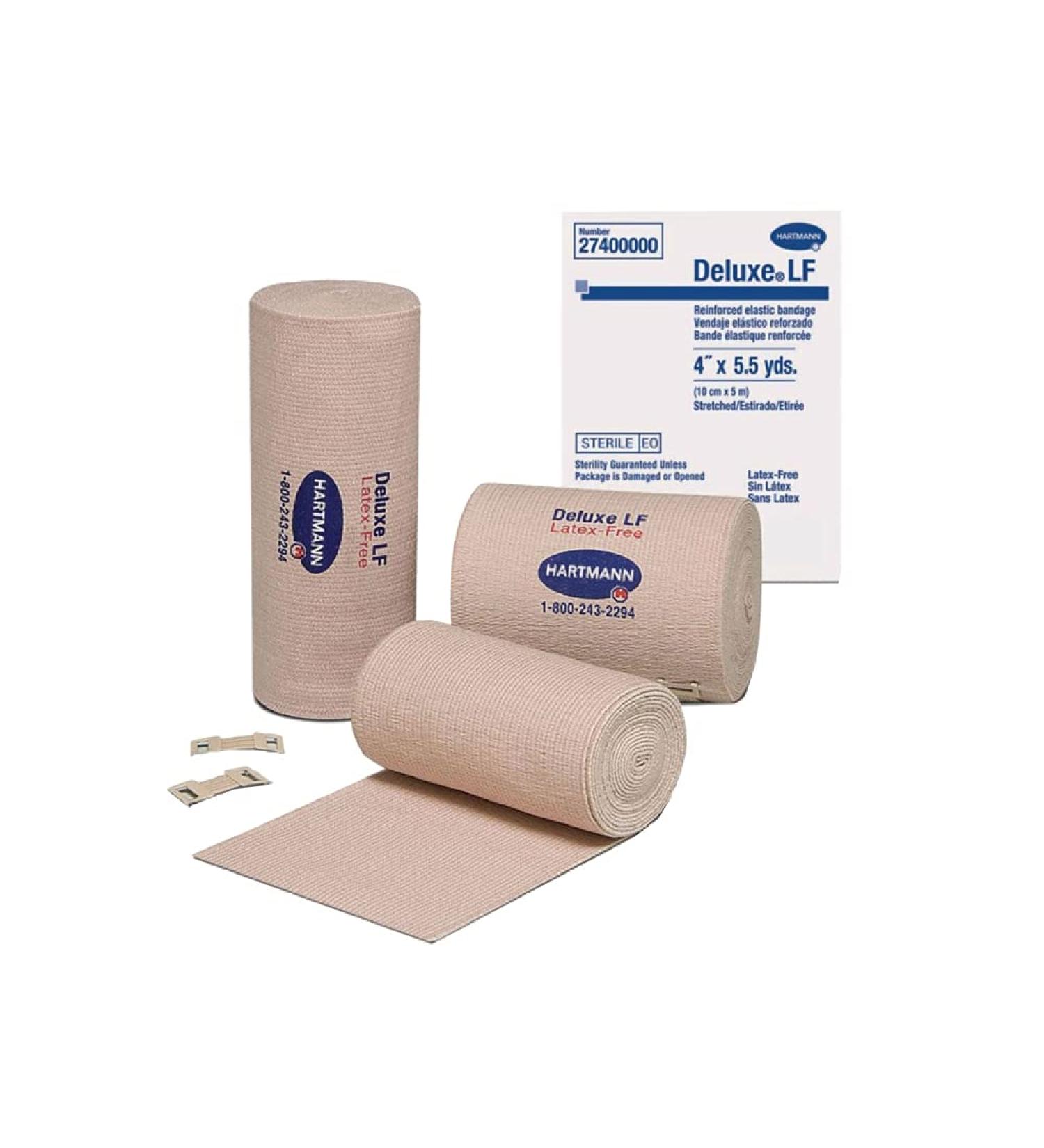 Hartmann Deluxe LF Elastic Bandage 4'' x 11 yd Roll