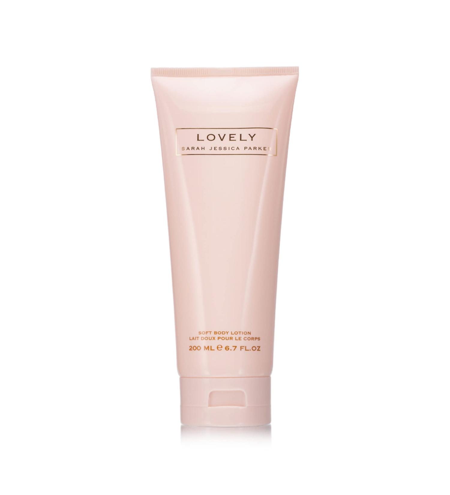 Sarah Jessica Parker Lovely Soft Body Lotion - Nourishing  Emollient Daily Hand and Body Lotion in SJP s Signature Lovely Fragrance - For Softer  Smoother Skin - Light  Clean  Floral Notes - 6.7 oz