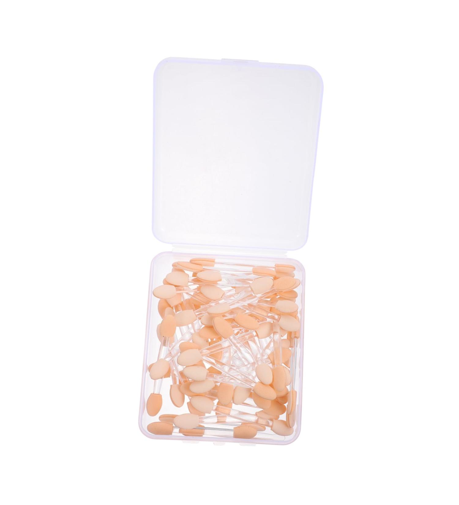 SOESFOUFU 50pcs Makeup Emulsion Makeup Brush Sponge Applicator Eyeshadow Plastic - Buy Online on GoSupps.com