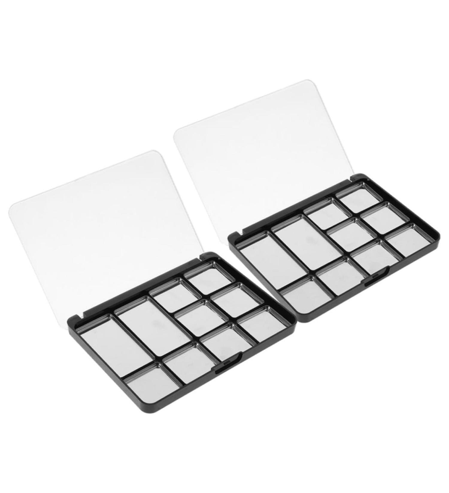 SOIMISS Palette M tallique pour Fard Paupi res Vide Magn tique 2 Pi ces 10 Compartiments avec Couvercle Transparent pour Maquillage Professionnel et Usage Quotidien - Buy Online on GoSupps.com