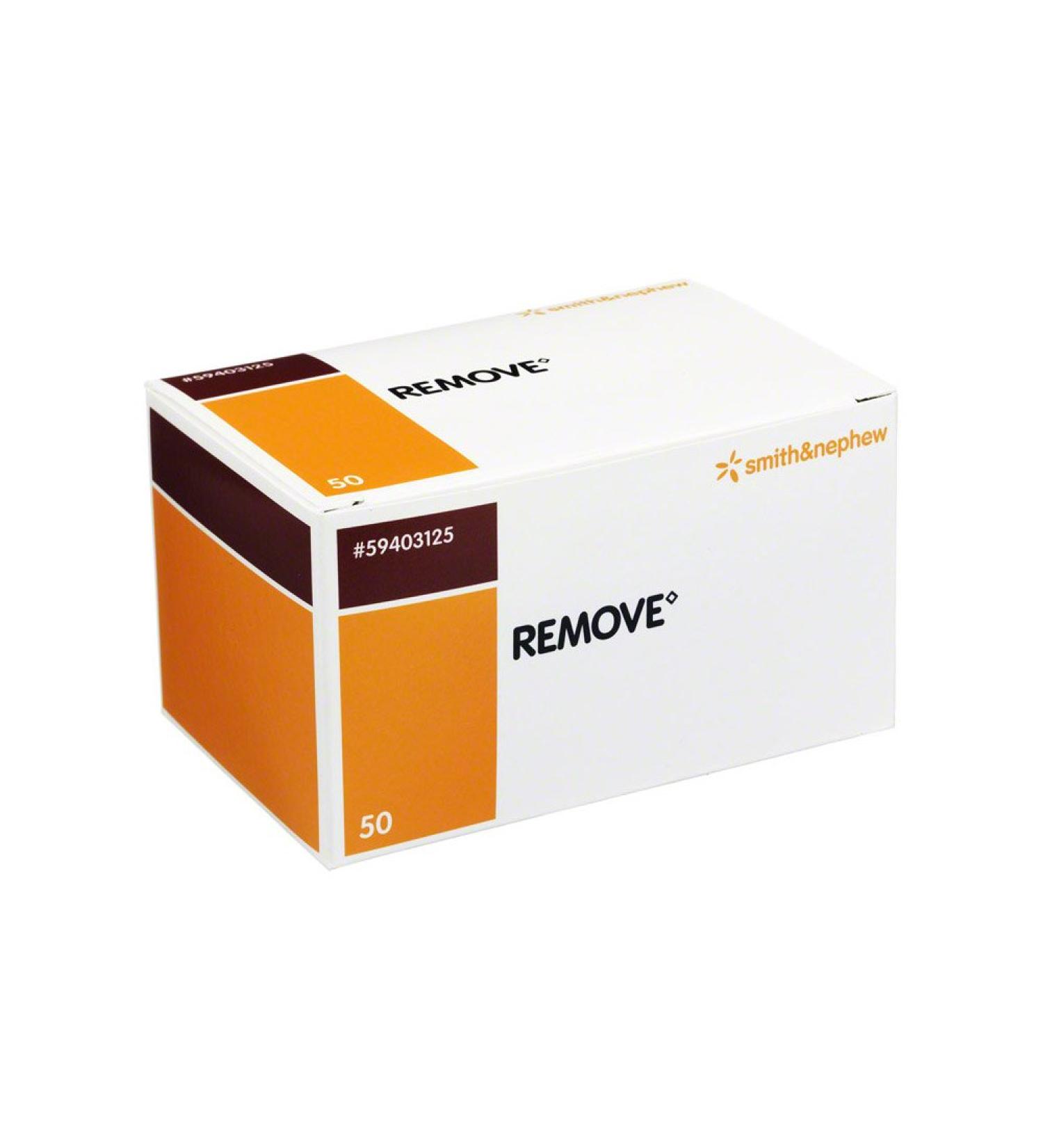 REMOVE removes adhesive residue from skin wipes