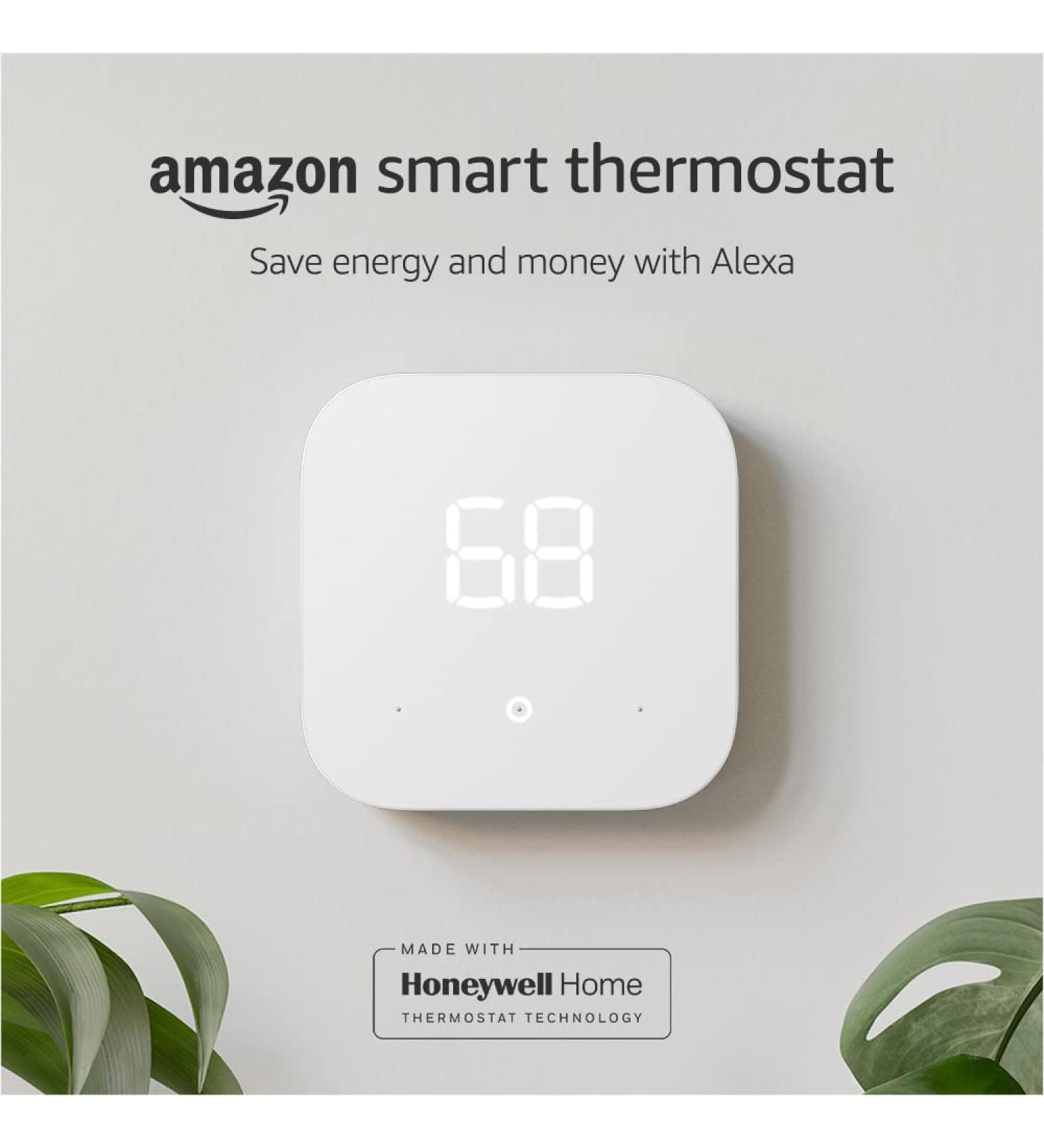 Certified Refurbished Amazon Smart Thermostat - ENERGY STAR Certified - Works with Alexa - DIY Installation - C-Wire Required - Buy Online on GoSupps.com