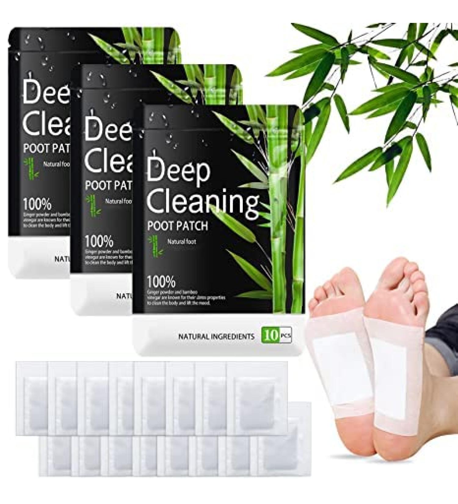30-Piece Natural Detox Foot Pads | Detoxification Plaster for Feet & Body Care | Effective Contamination Removal - Buy Online on GoSupps.com