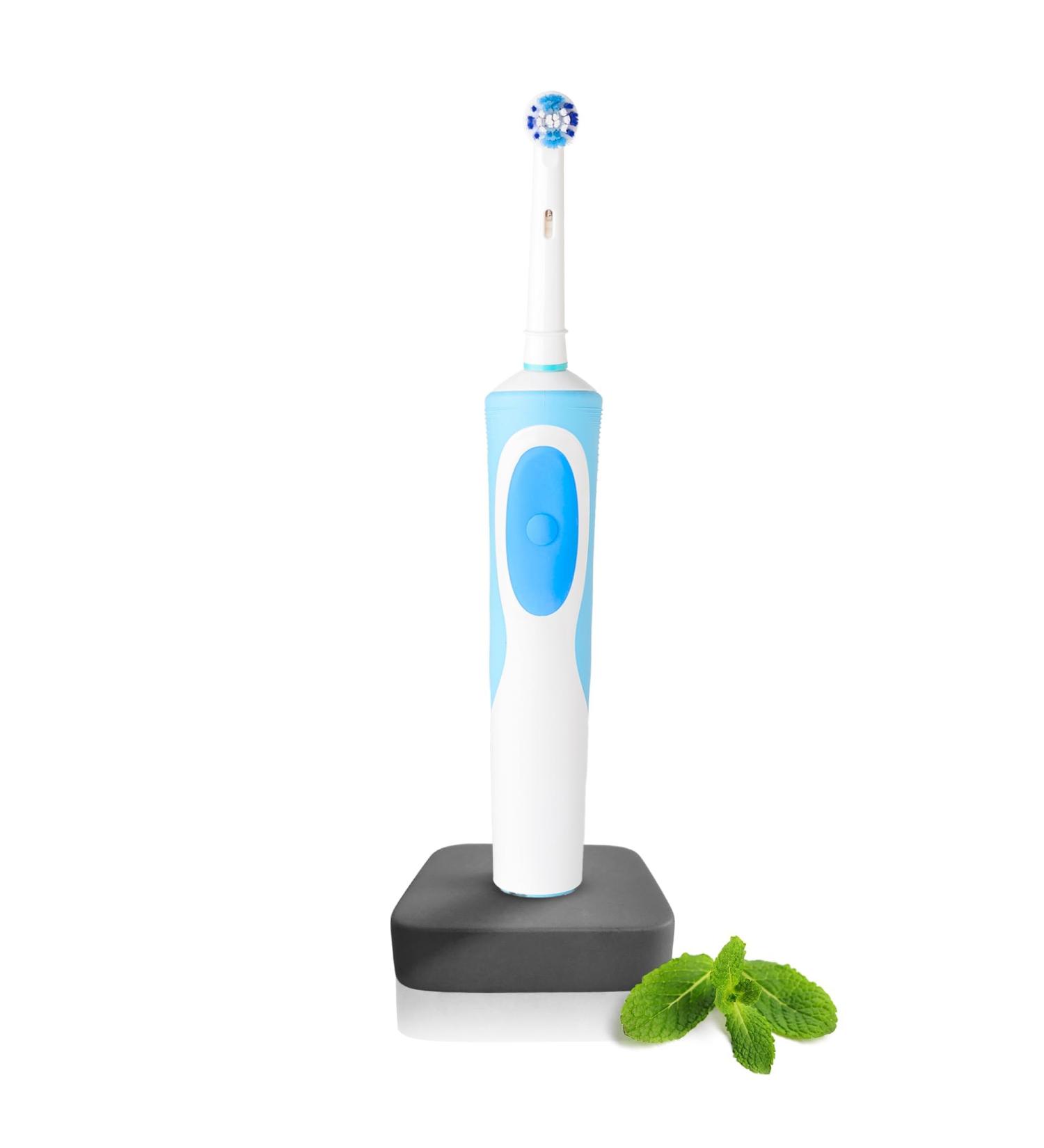 Dabblu Modern Toothbrush Holder for Oral B - Robust Concrete Anti-Slip Design Elegant Gray Bathroom Storage - Buy Online on GoSupps.com