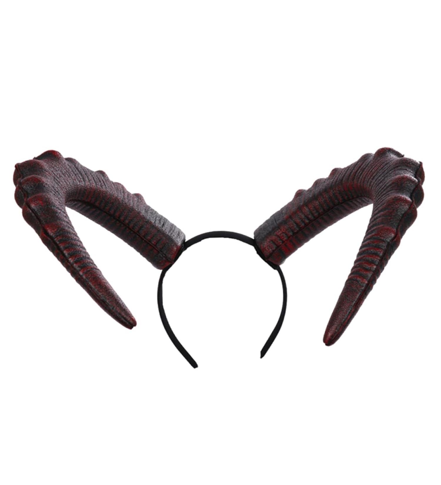DOITOOL 1pc Devil's Horn Headband Man Hair Accessories Pu Horns - Buy Online on GoSupps.com