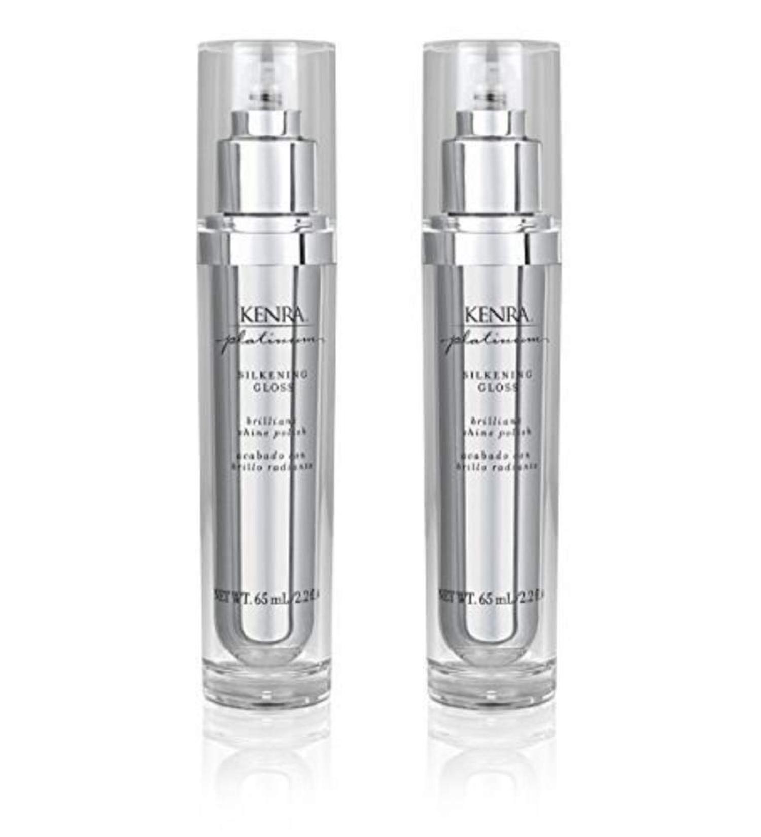 Kenra Platinum Silkening Gloss | Brilliant Shine Polish | Tames Frizz & Smooths Flyaways | Lightweight Formula | Protects Against Humidity | Smooths Dry Ends | Medium To Coarse Hair 2.26 Ounce (Pack of 2) - Buy Online on GoSupps.com