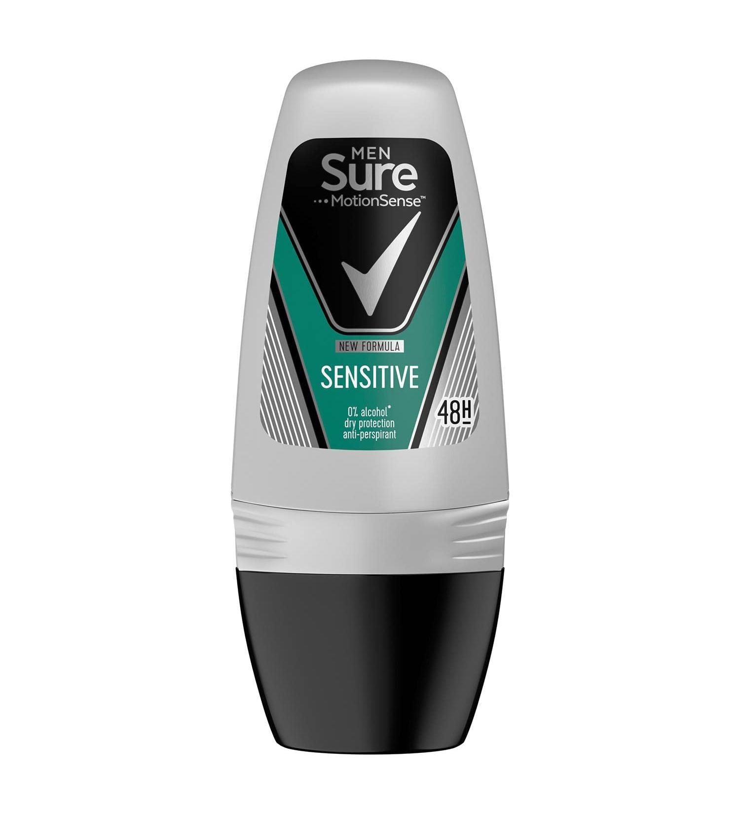  Sure Sure Men Roll-On Sensitive Deodorant 50 ml 1 Unit - Buy Online on GoSupps.com